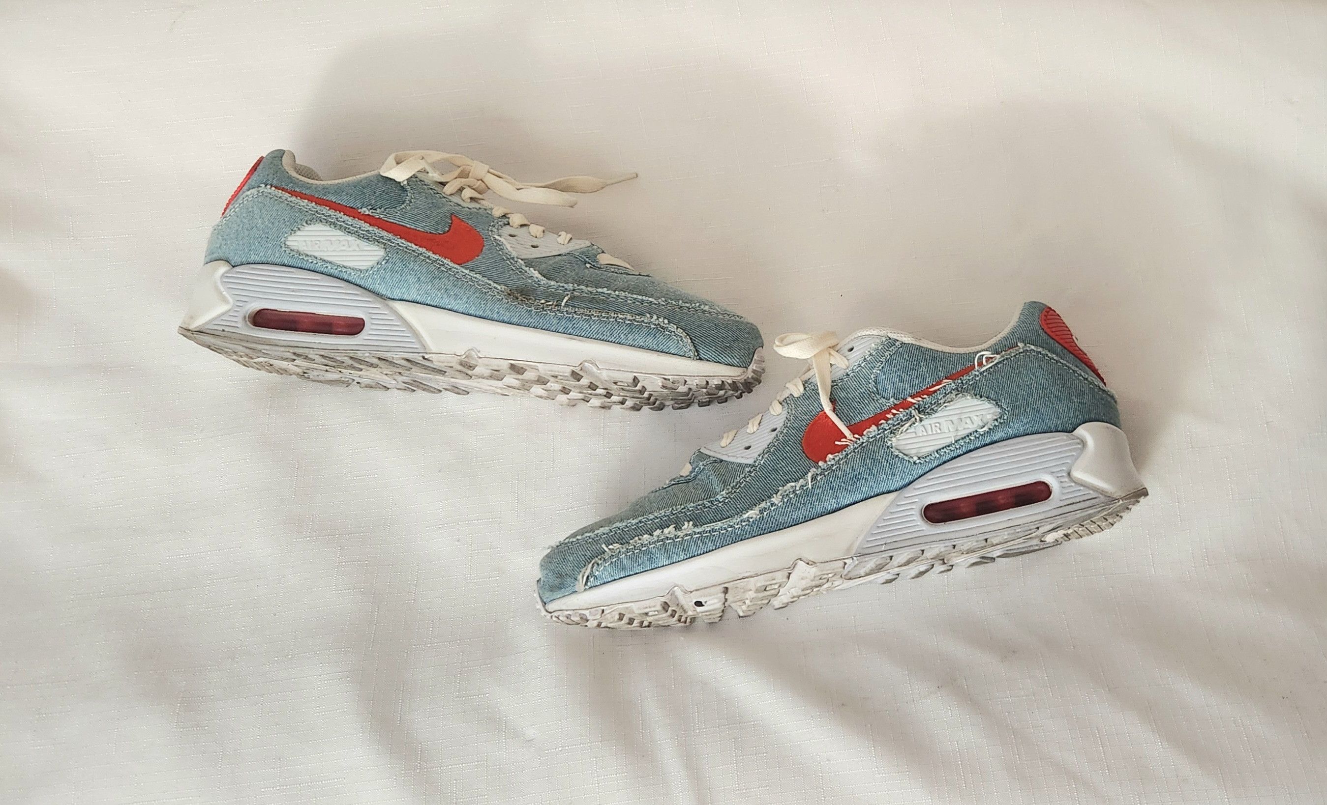 Nike Nike Air Max 90 'Denim Light Wash' Habanero 12 DV2120-900 Size US 12 / EU 45 - 3 Thumbnail