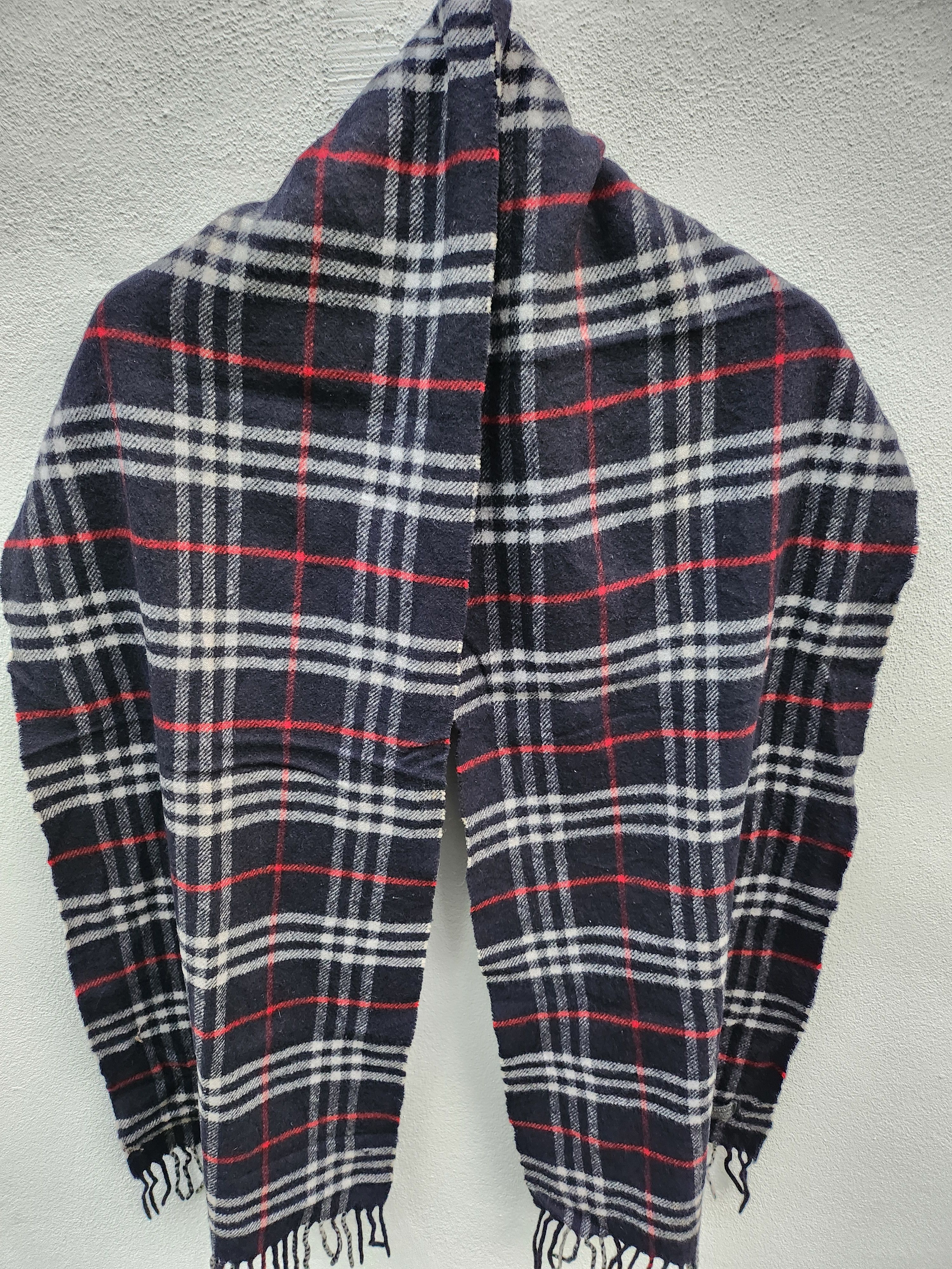 Burberry × Burberry Prorsum × Vintage 💥Vtg Burberry Nova Check Scarves Muffler Neck Wrap Size ONE SIZE - 2 Thumbnail