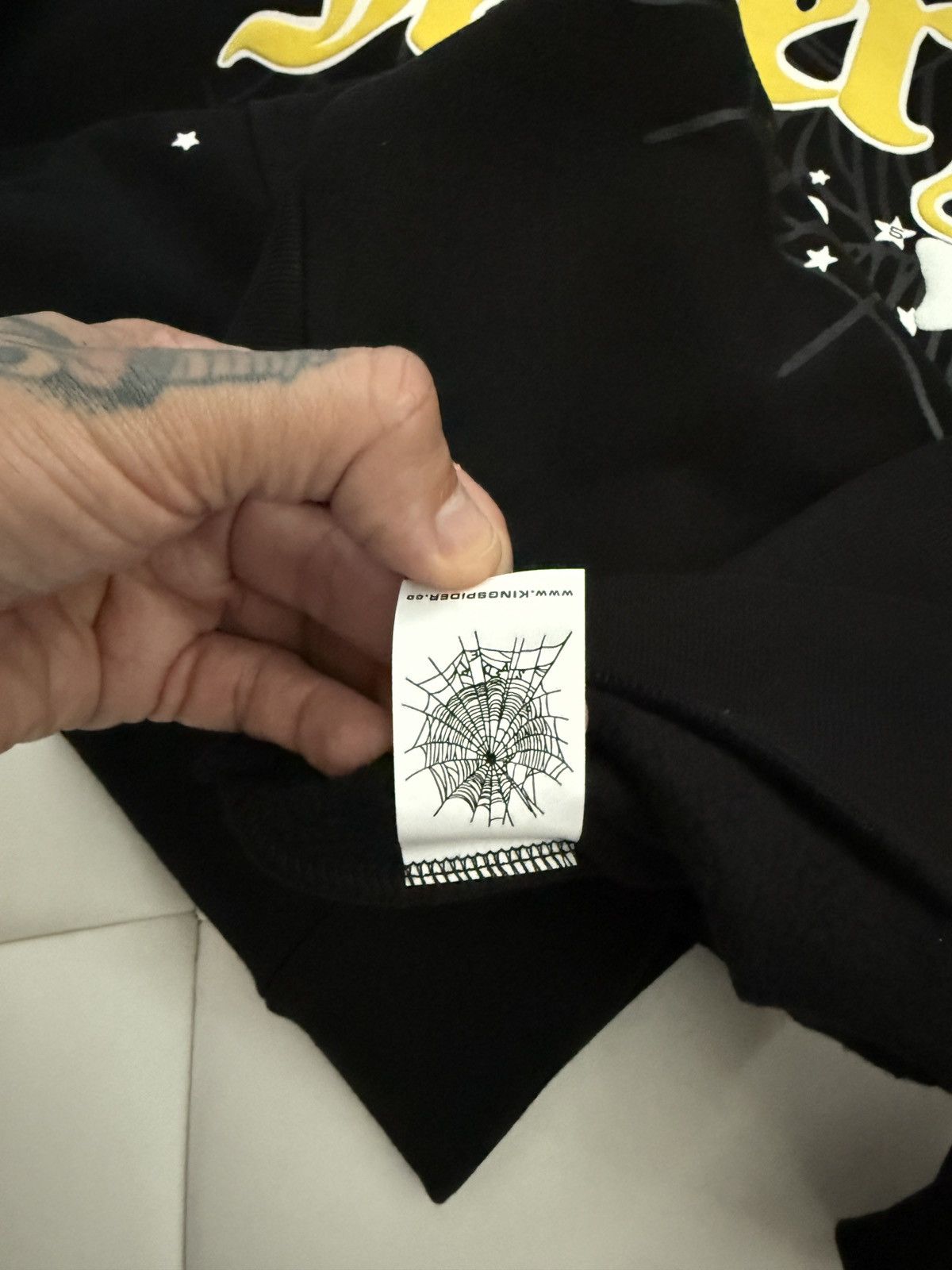 Sp5der Jeffrey logo hoodie Size US L / EU 52-54 / 3 - 3 Thumbnail