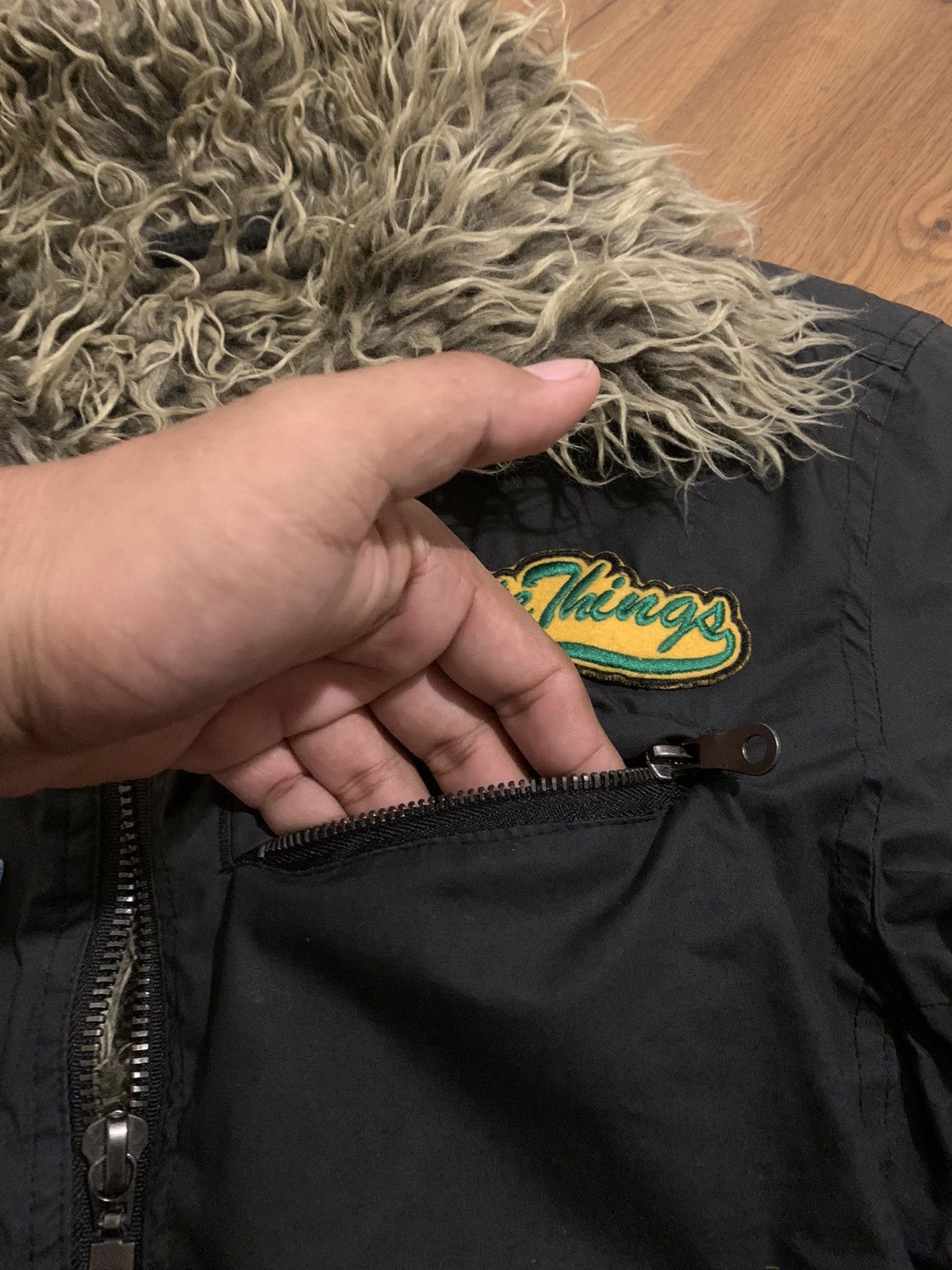 If Six Was Nine 2000s japanese IGNITION fur jacket pacth work lgb vkeistyel Size US M / EU 48-50 / 2 - 12 Thumbnail