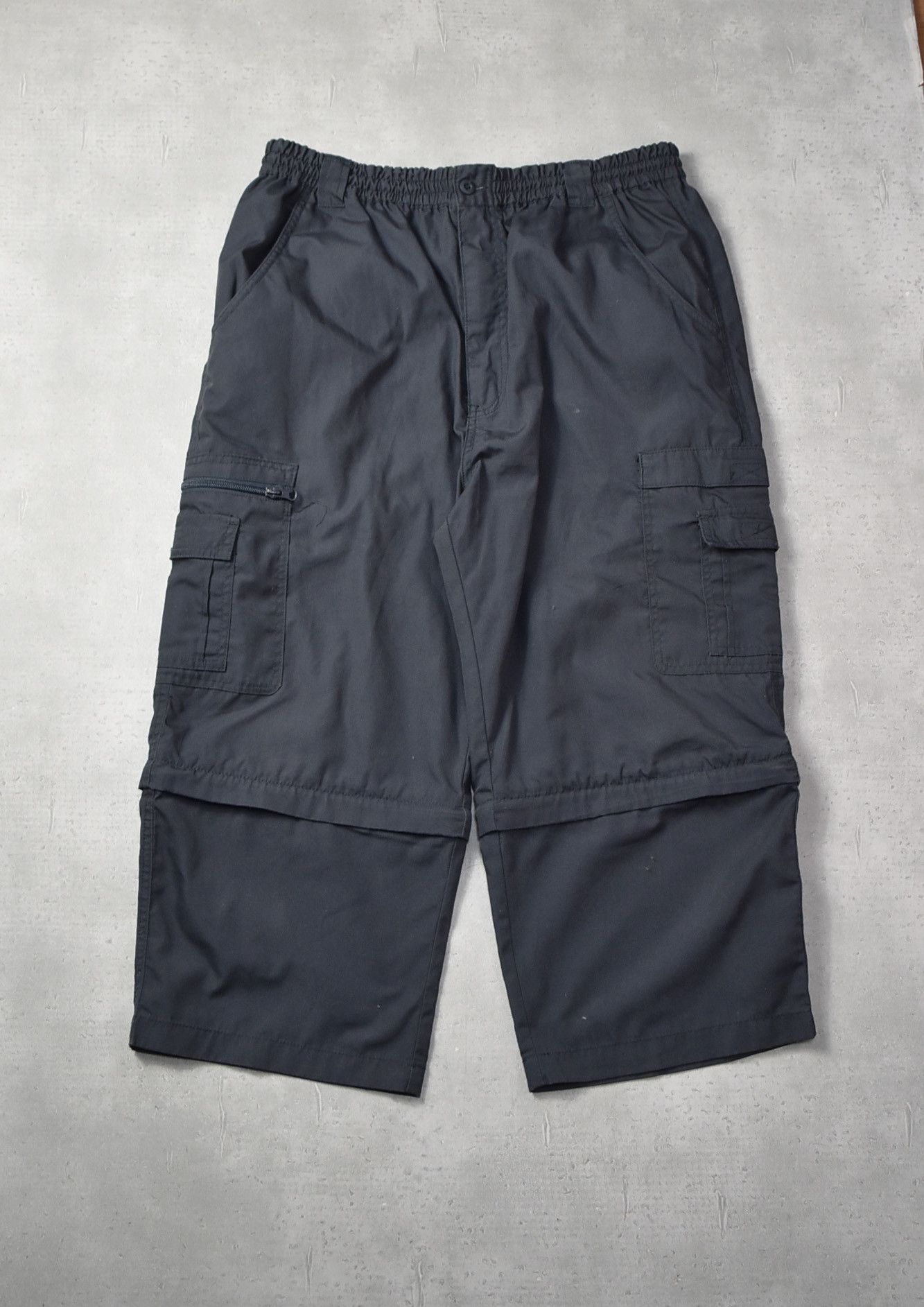 image of Vintage Wide Cargo Pants 0-22-302 80.5 in Black, Men's