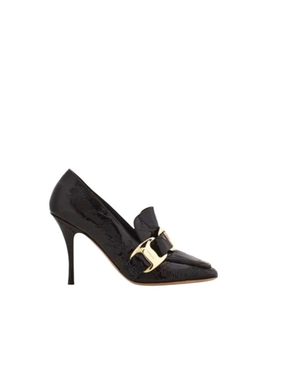 Salvatore Ferragamo Ferragamo Maxi Vara Plate Pump Size US 7.5 / IT 37.5 - 1 Thumbnail