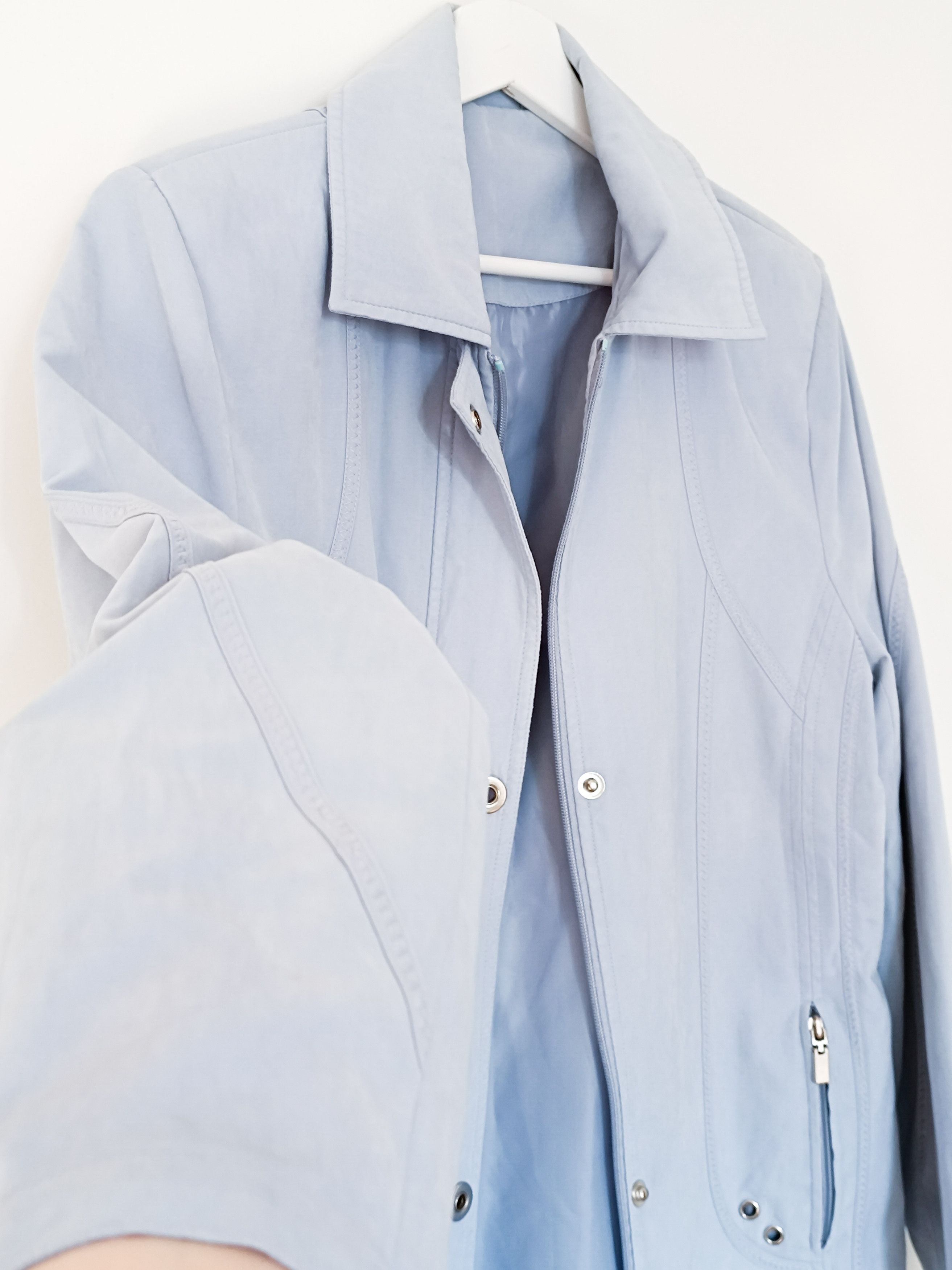 Vintage Baby blue coat / jacket Size L / US 10 / IT 46 - 4 Thumbnail