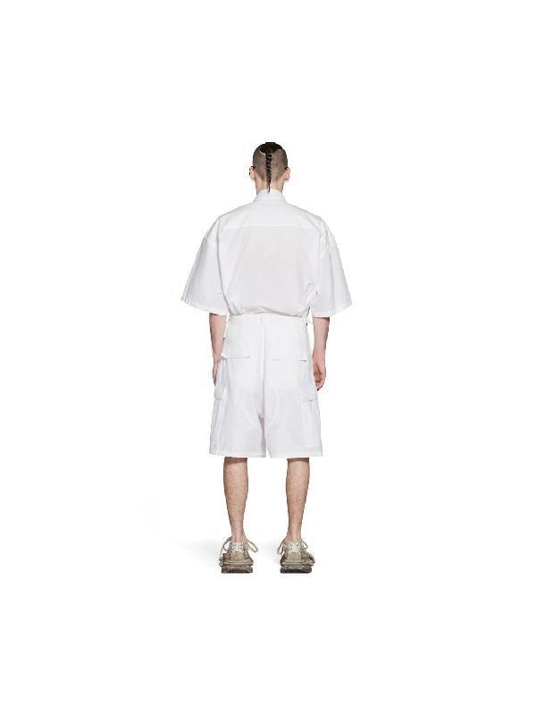 Balenciaga o1bcso1str1225 Cargo Shorts in White Size US 30 / EU 46 - 5 Thumbnail
