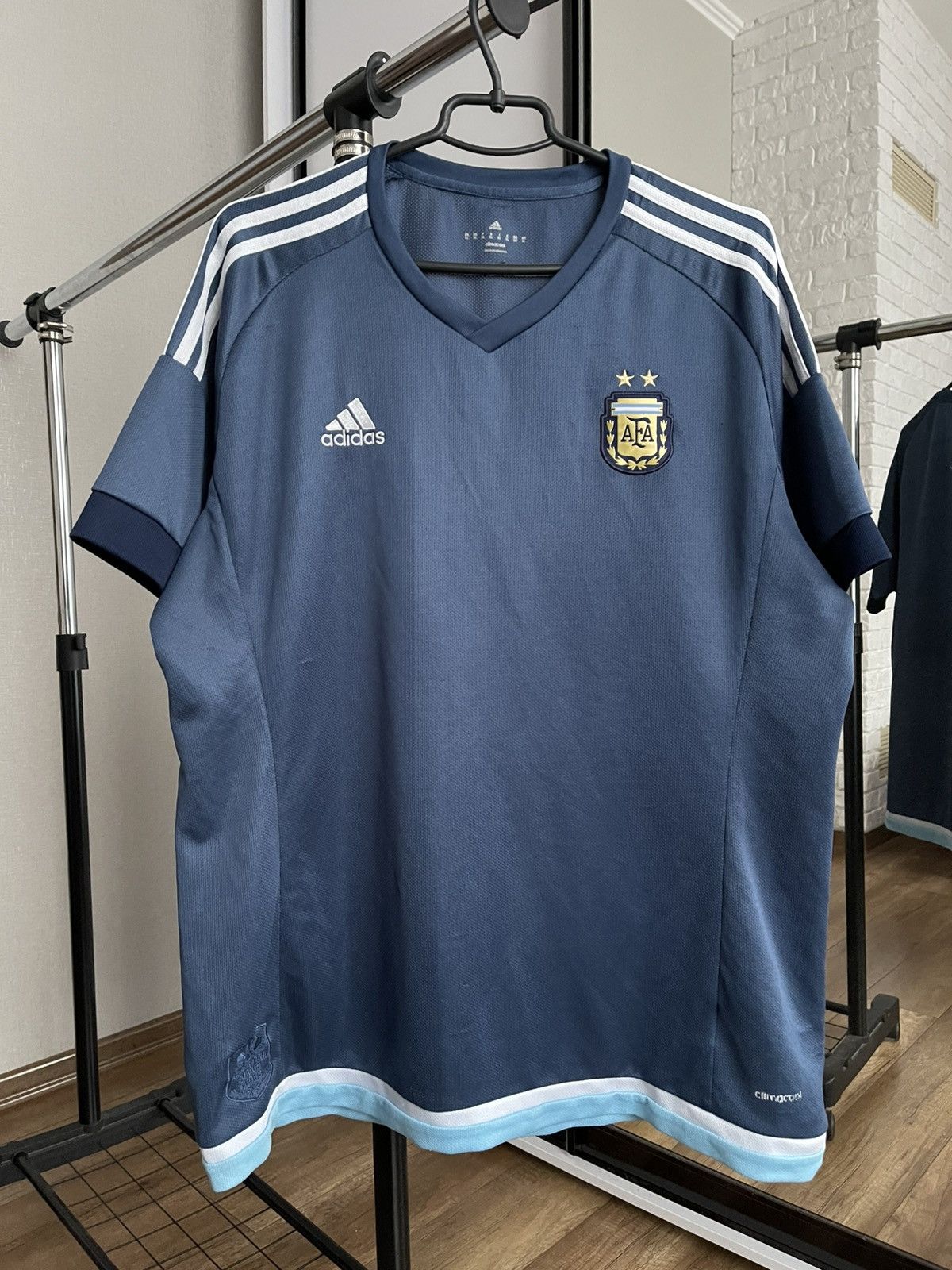 2015/2016 Adidas Argentina Vintage Away Soccer Jersey Shirt