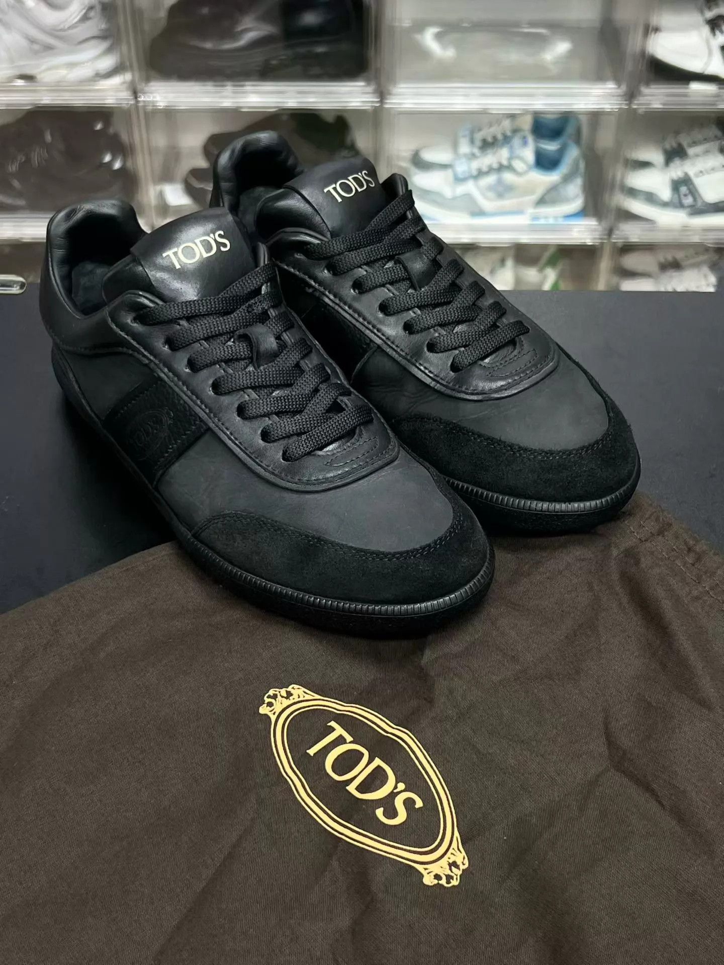 Tod's TOD'S color block low-top sneakers black 40 EU like new Size US 7 / EU 40 - 9 Thumbnail