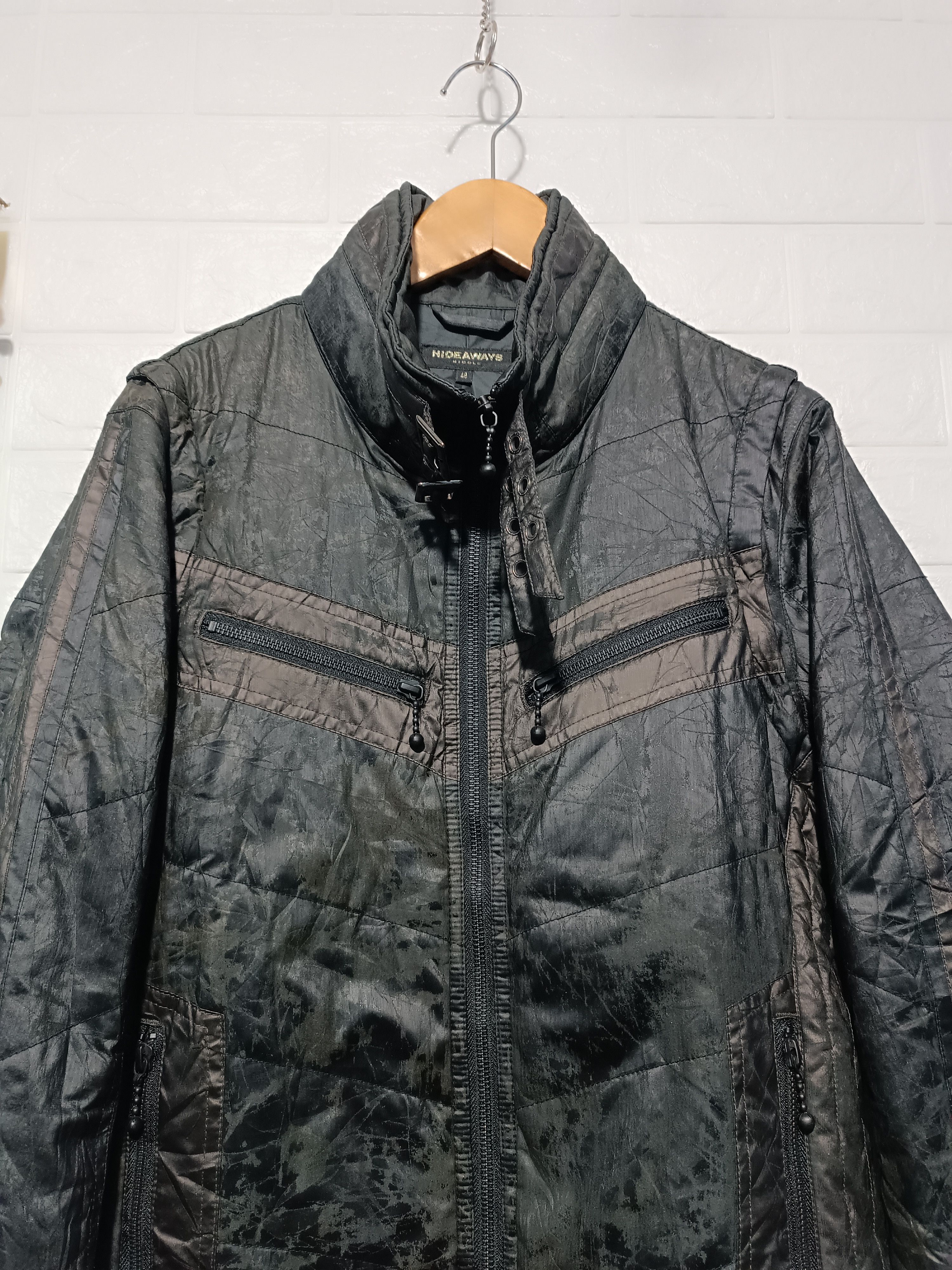 Japanese Brand Japanese Small Part Biker Down Jacket number(N)ine Style Size US M / EU 48-50 / 2 - 4 Thumbnail
