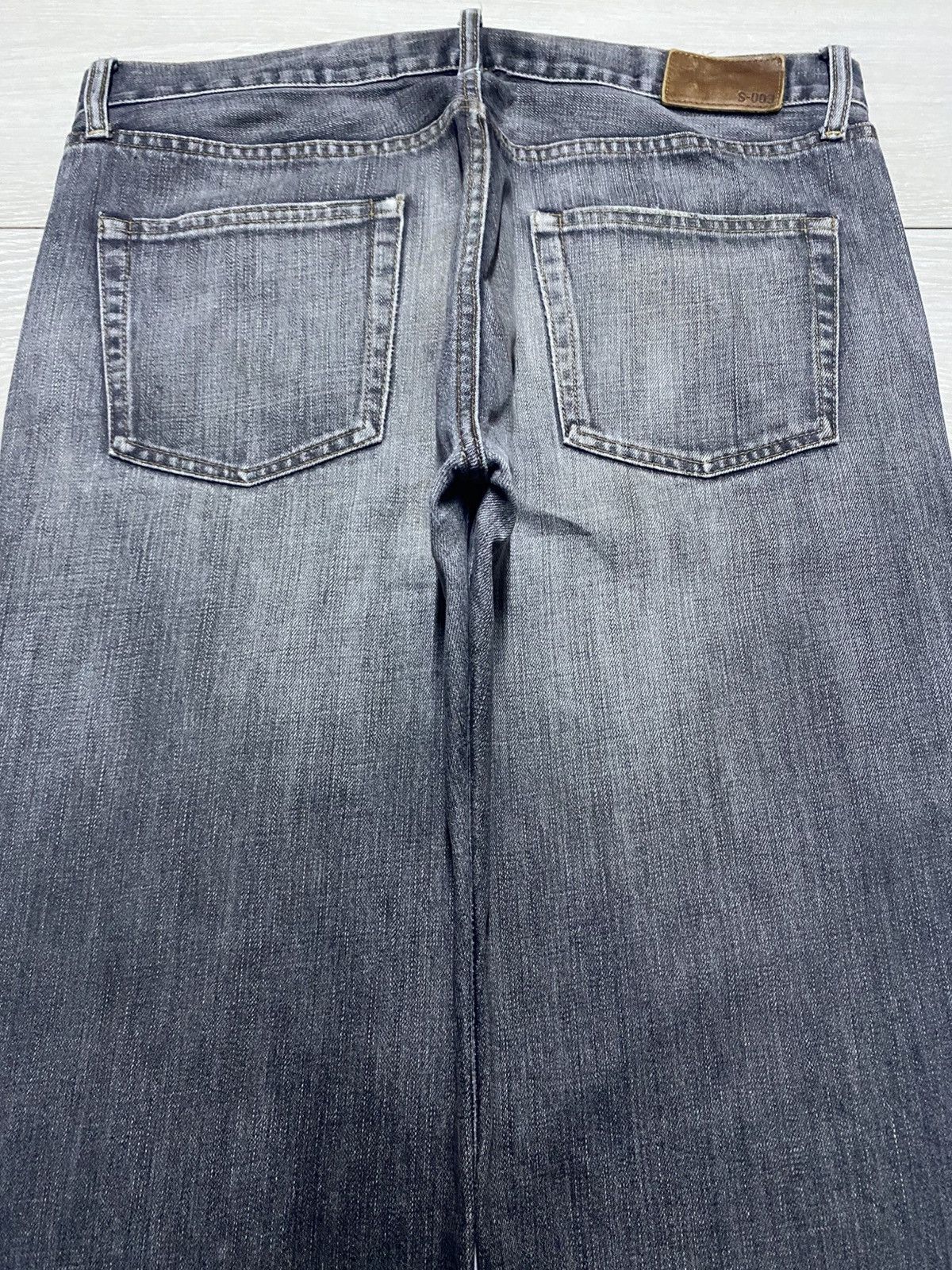 Undercover × Uniqlo Vintage Uniqlo S-003 Faded Grey Denim Distressed Baggy Jeans Size US 35 - 4 Thumbnail