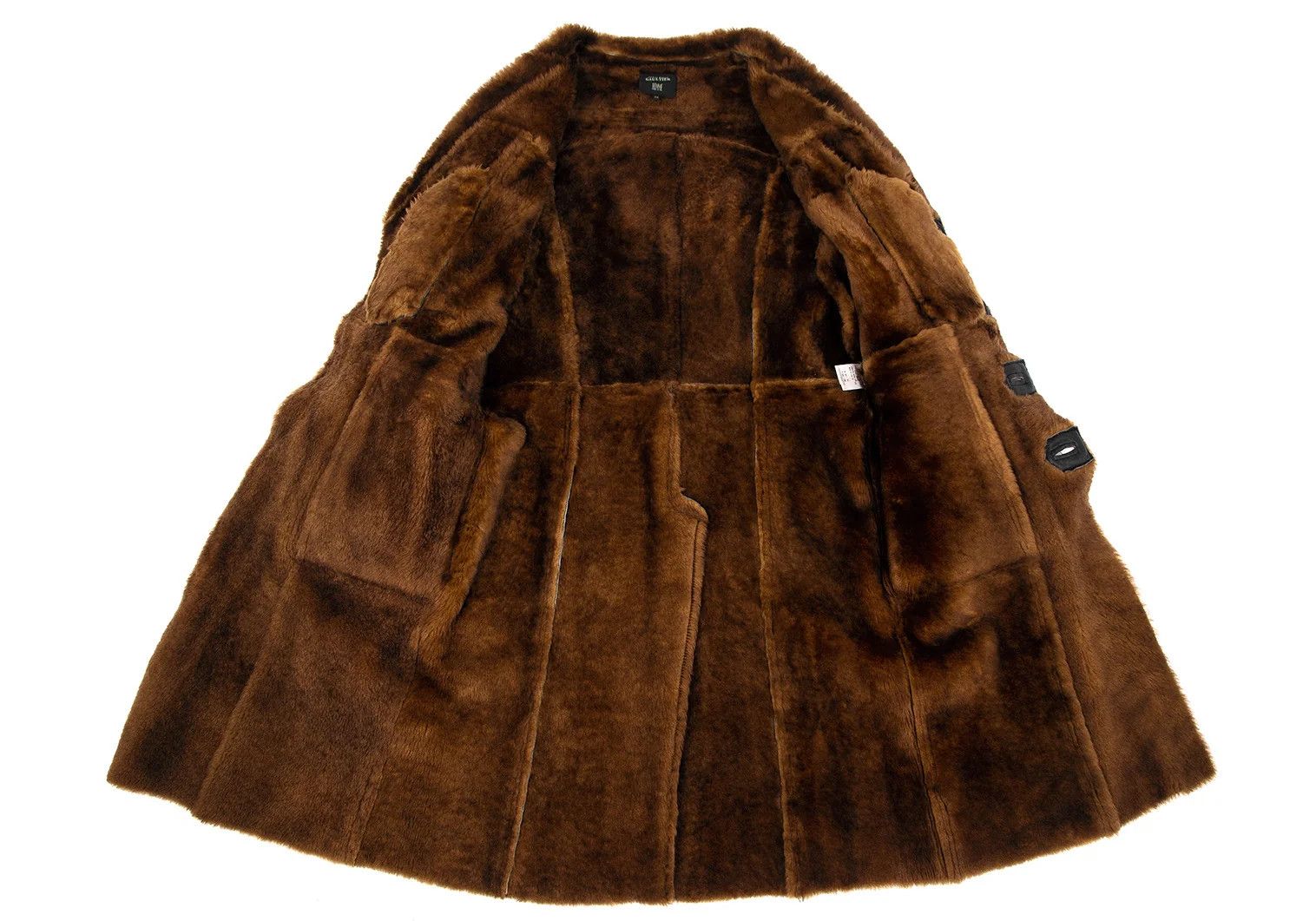 Jean Paul Gaultier Real Sheepskin Coat in Black/Brown Size 48 Size US M / EU 48-50 / 2 - 9 Thumbnail