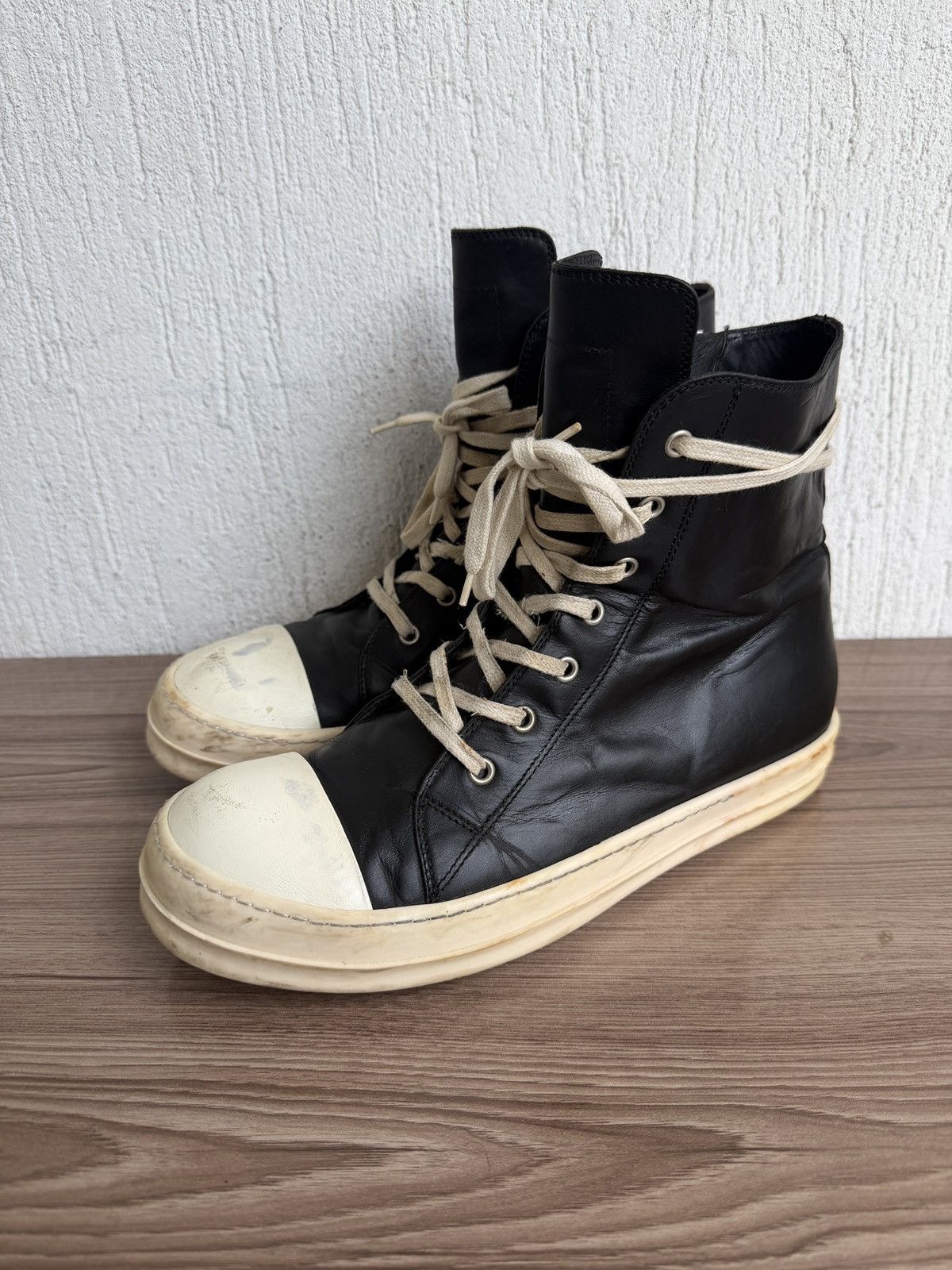 Rick Owens 🔥Rare w16 mainline ramones Size US 10.5 / EU 43-44 - 1 Thumbnail