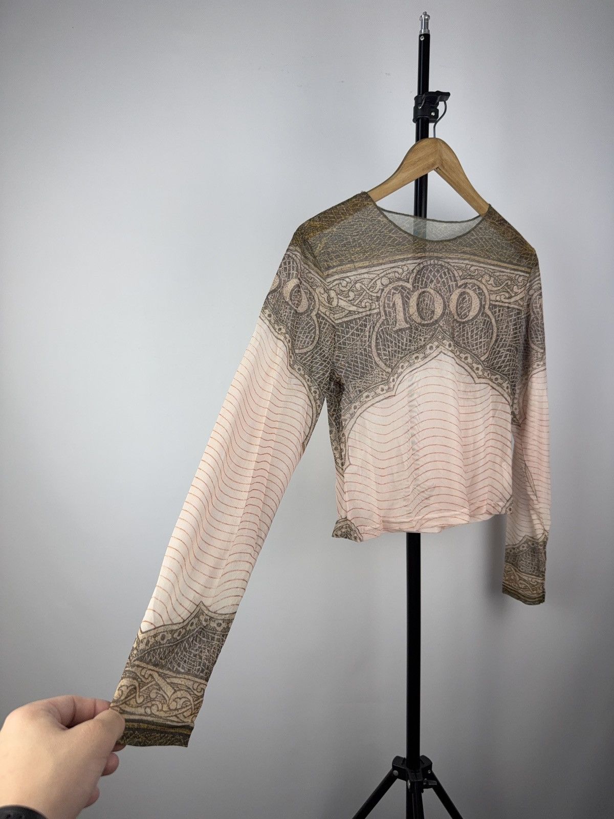 Japanese Brand Style❗️Save The Queen Jean Paul Gaultier Mesh Blouses Size M / US 6-8 / IT 42-44 - 2 Thumbnail