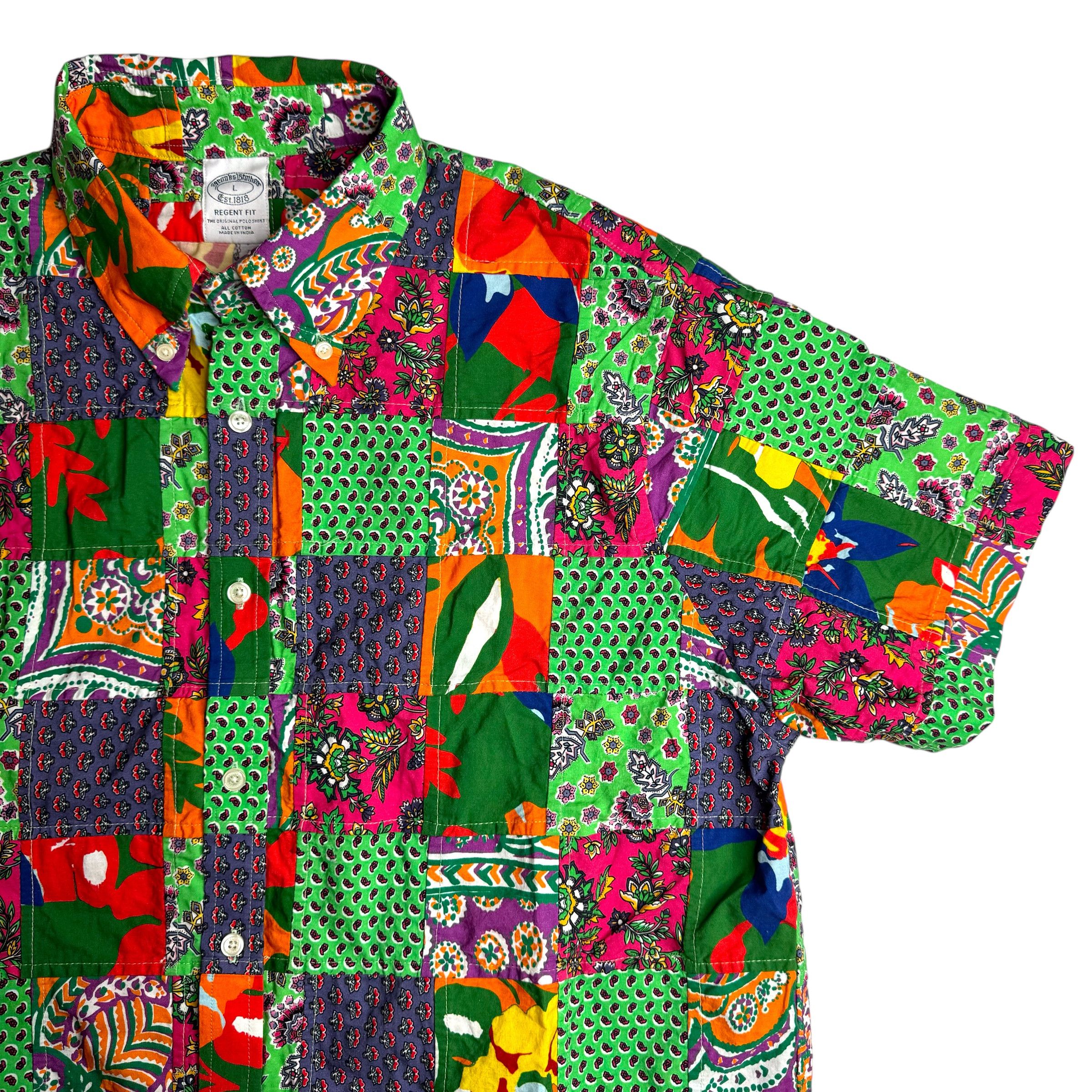 Brooks Brothers NWT Brooks Brothers Patchwork Floral Shirt Bright Tropical Size US L / EU 52-54 / 3 - 1 Thumbnail