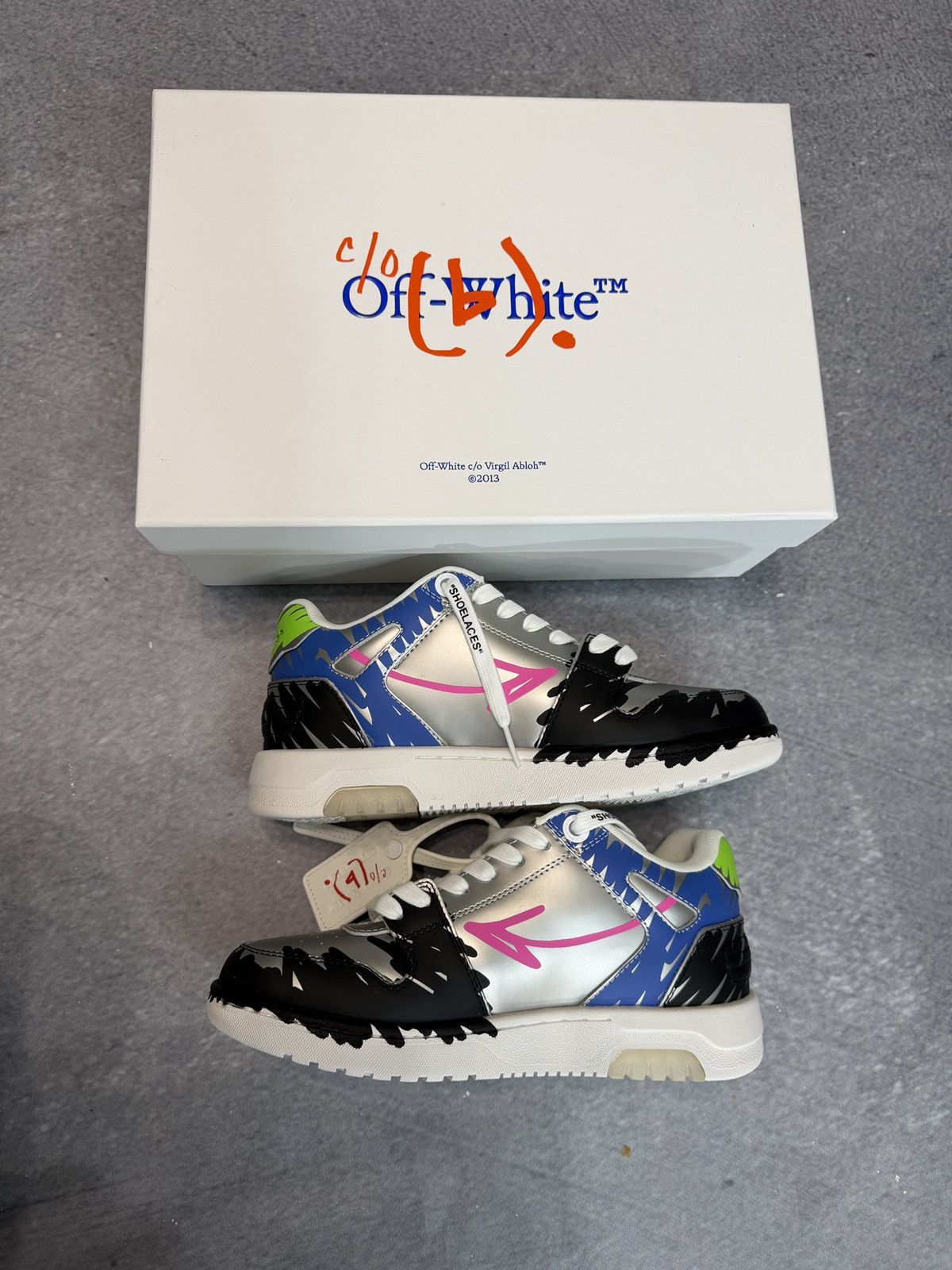 (B).Stroy × Off-White Off-White x Bstroy Out Of Office Sneakers Size US 8 / IT 38 - 4 Thumbnail