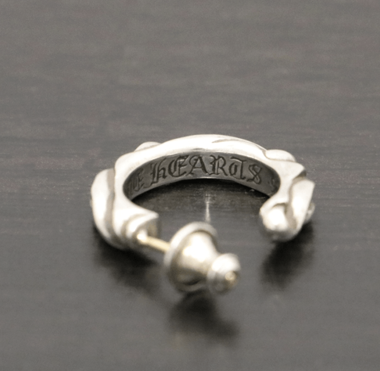 Chrome Hearts Scroll Hoop Earring