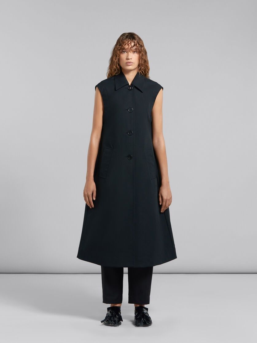 Marni o1f1d3z0725 Bonded Coat in Black Size M / US 6-8 / IT 42-44 - 2 Thumbnail