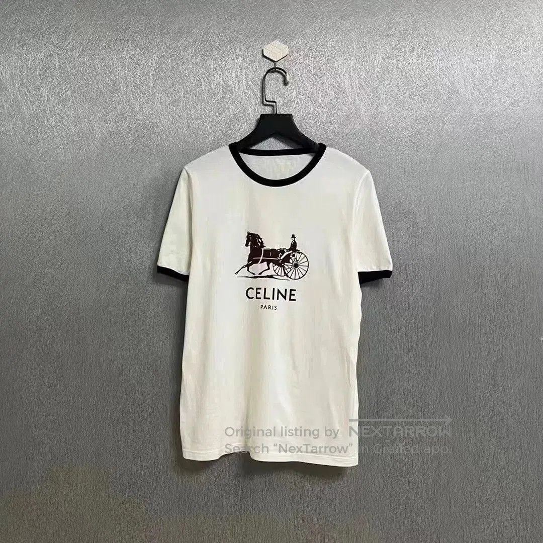 Celine Celine Carriage Logo Short Sleeve M. Size US M / EU 48-50 / 2 - 1 Thumbnail