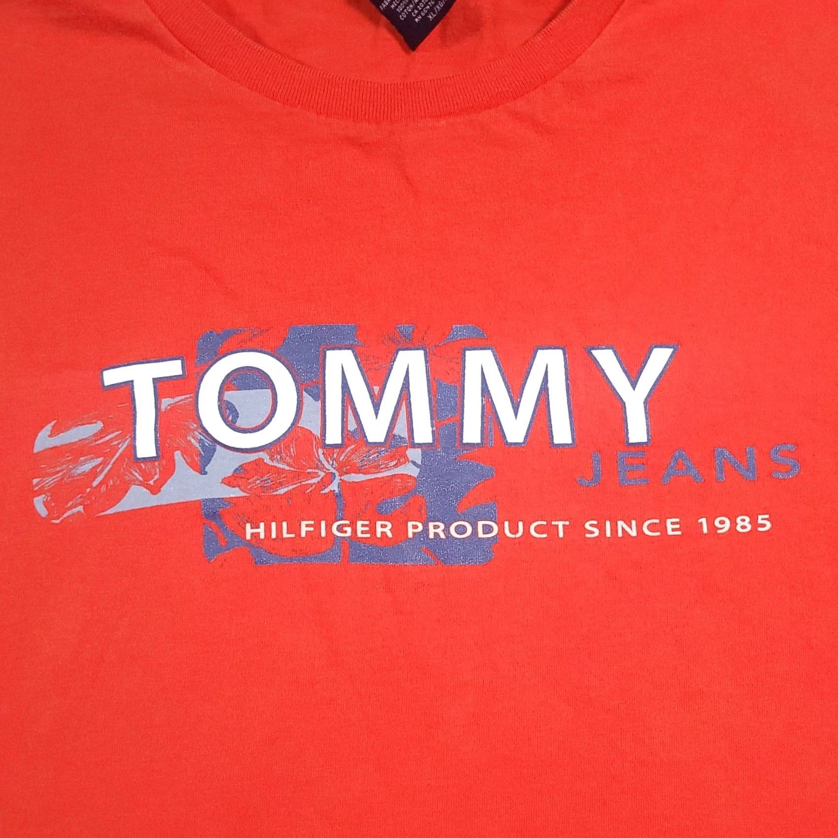 Tommy Hilfiger VINTAGE Tommy Hilfiger Shirt Mens XL Orange Graphic Hawaiian Y2K Double-Sided Size US XL / EU 56 / 4 - 4 Thumbnail