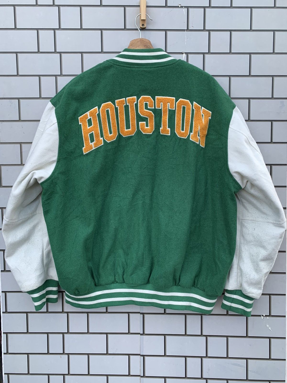 Japanese Brand Japanese Brand Wego Houston Varsity Jacket Size US L / EU 52-54 / 3 - 1 Thumbnail