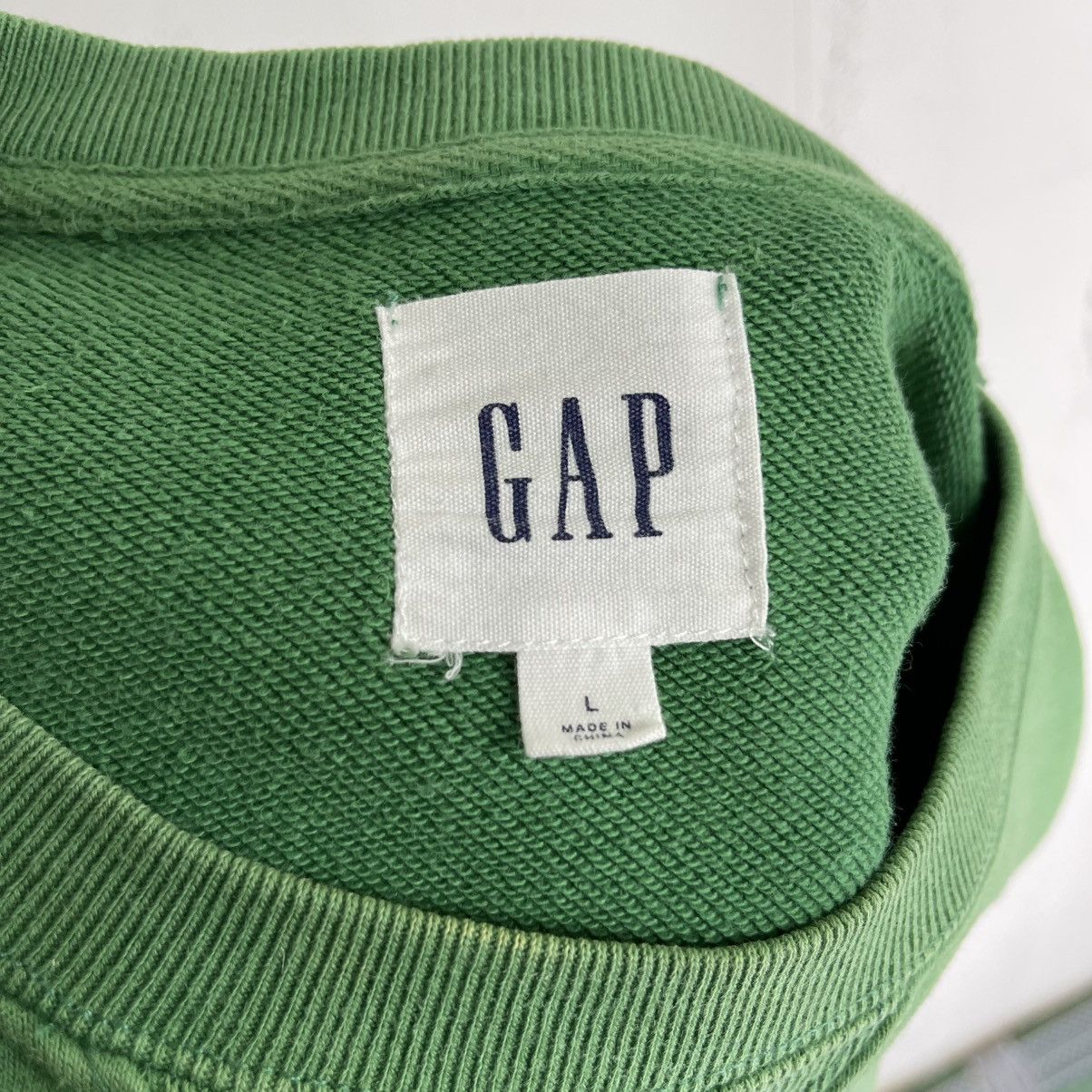 Gap × Vintage Gap Crewneck Sweatshirt Green Size L Size US L / EU 52-54 / 3 - 6 Thumbnail