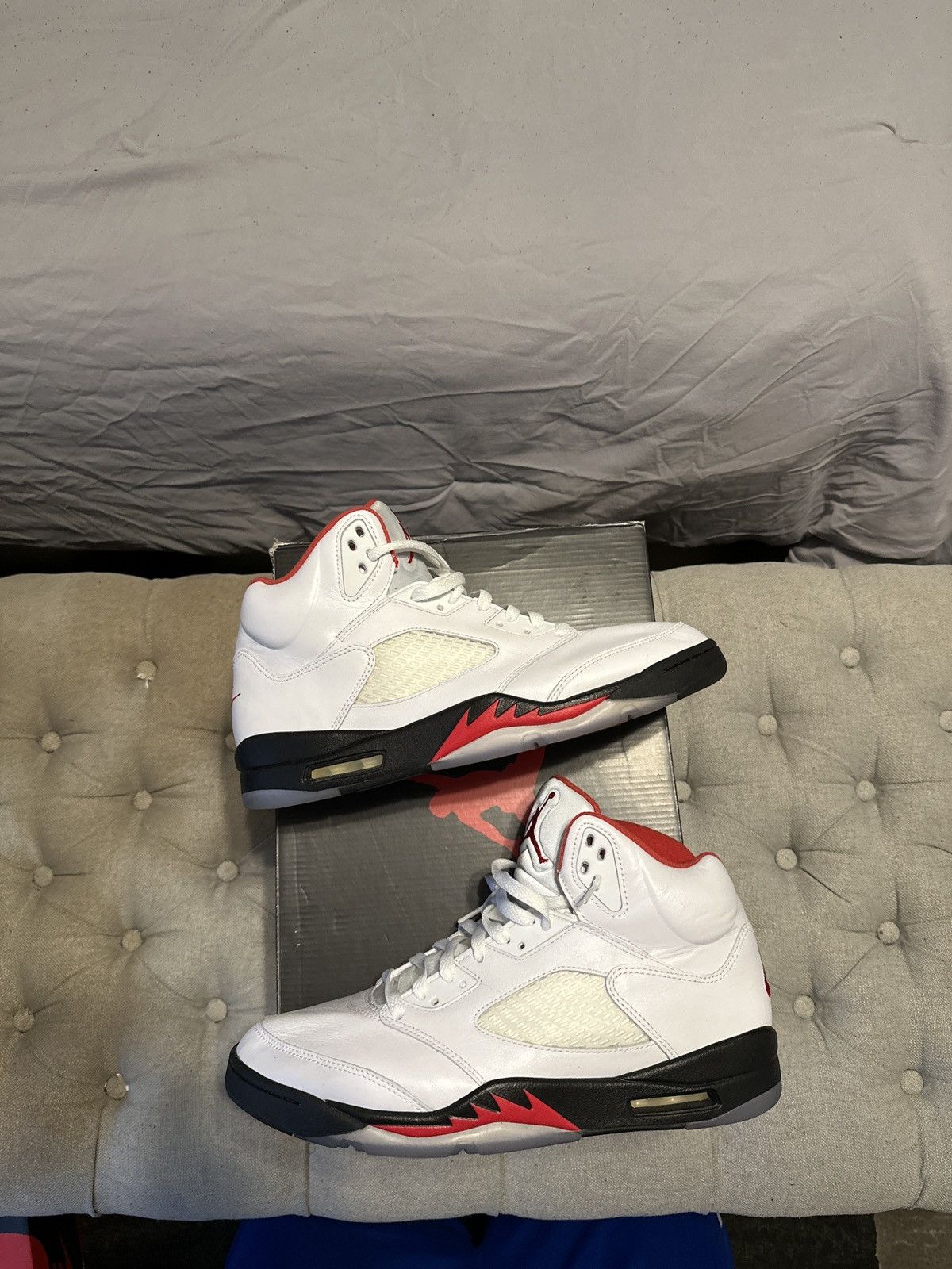 Jordan Brand Jordan Fire Red 5’s Size US 11.5 / EU 44-45 - 6 Thumbnail