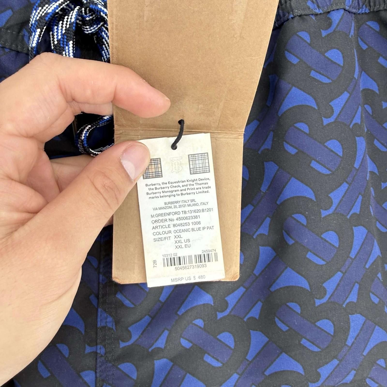 Burberry Burberry Oceanic Blue Trunks XXL New with Tags Size US 40 / EU 56 - 6 Thumbnail