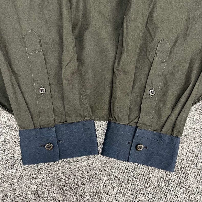 Prada Prada Exotic collared olive green long-sleeved shirt Size US XXS / EU 40 - 6 Thumbnail