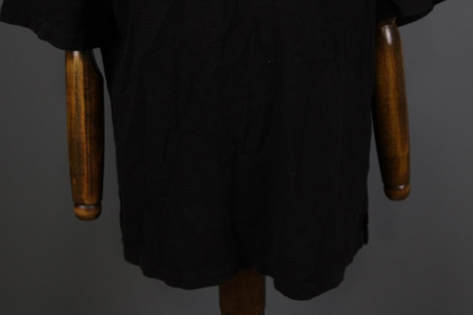 Oscar De La Renta Oska Black 1/4 Zip Textured Summer Polo Shirt Size 6 Size US M / EU 48-50 / 2 - 5 Thumbnail