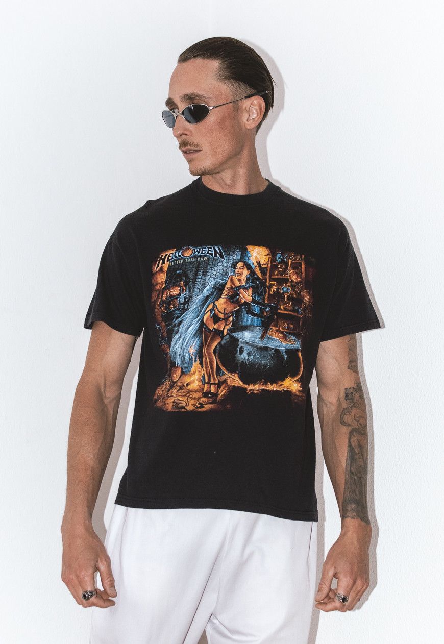 Vintage Helloween 90s German Metal Band Shirt Graphic Tee Vintage Size US M / EU 48-50 / 2 - 5 Thumbnail