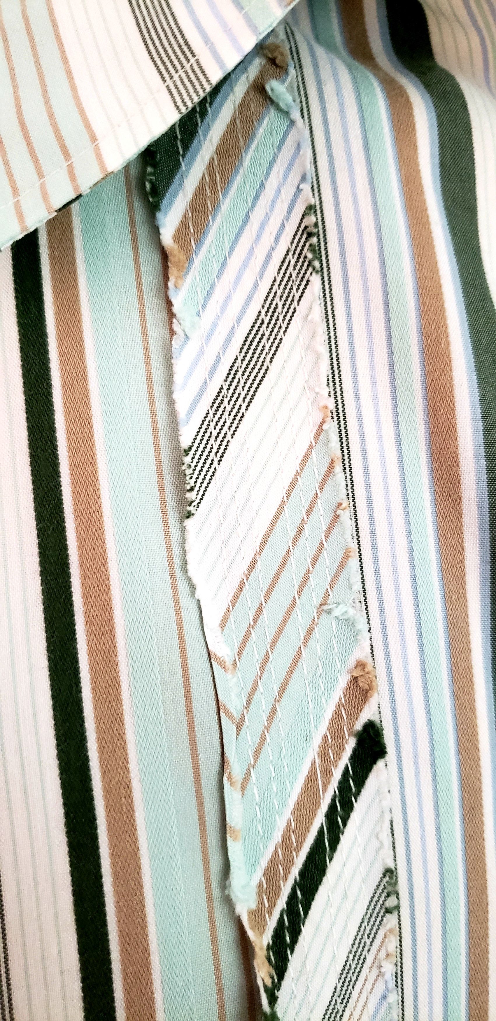 J.Lindeberg unusual striped shirt XL J Lindeberg cotton green Size US XL / EU 56 / 4 - 4 Thumbnail
