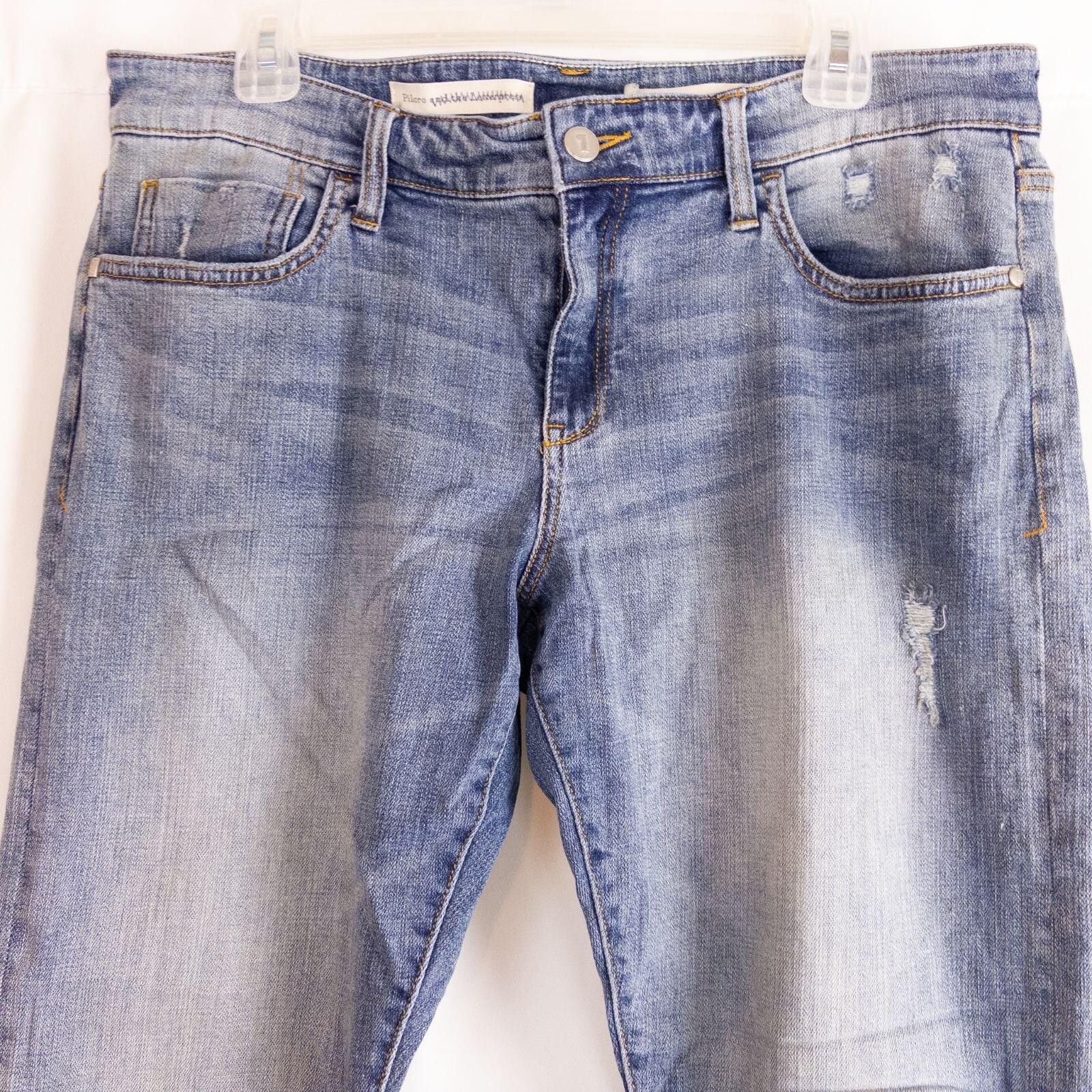 Other Anthropologie Pilcro & Letterpress Hyphen Blue Jean Women 30 Size 30" / US 8 / IT 44 - 2 Thumbnail