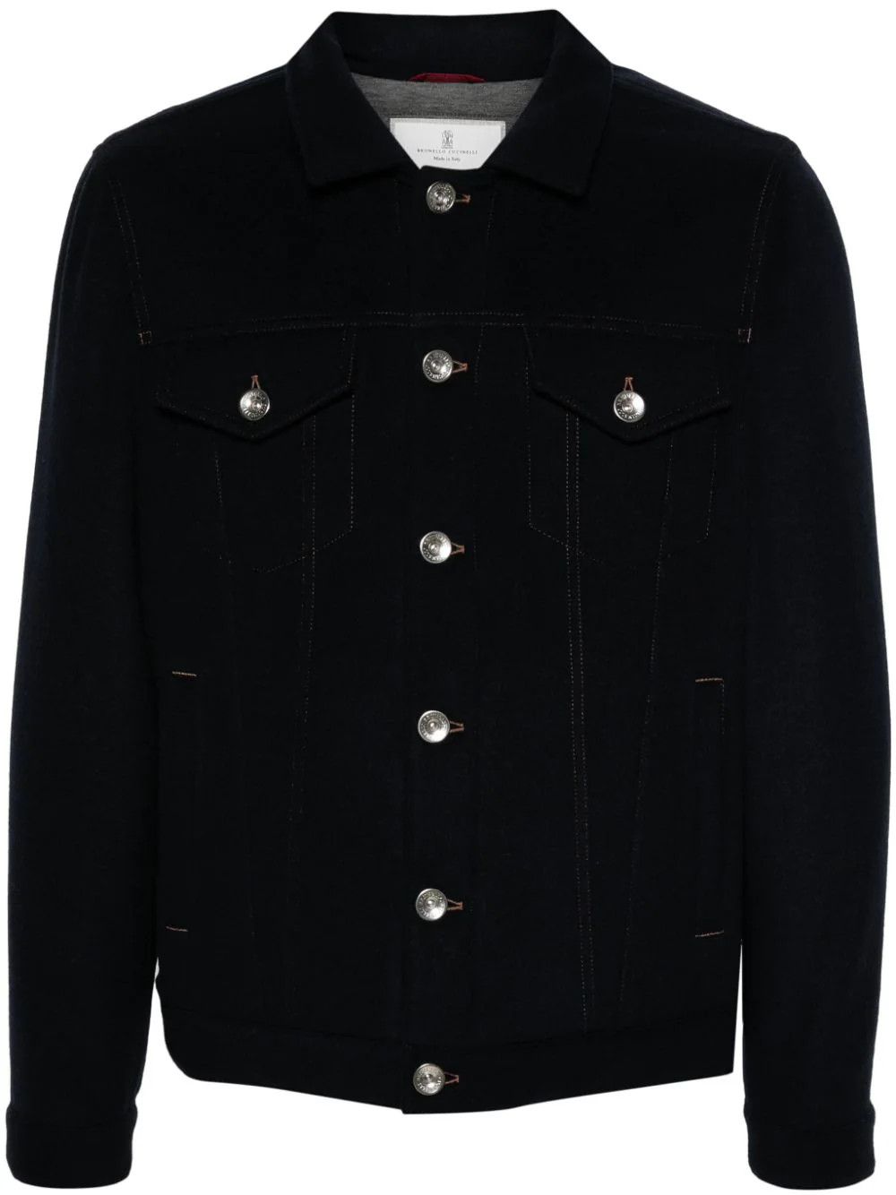 Brunello Cucinelli 0924 Denim Jacket in Navy Size US XS / EU 42 / 0 - 1 Thumbnail