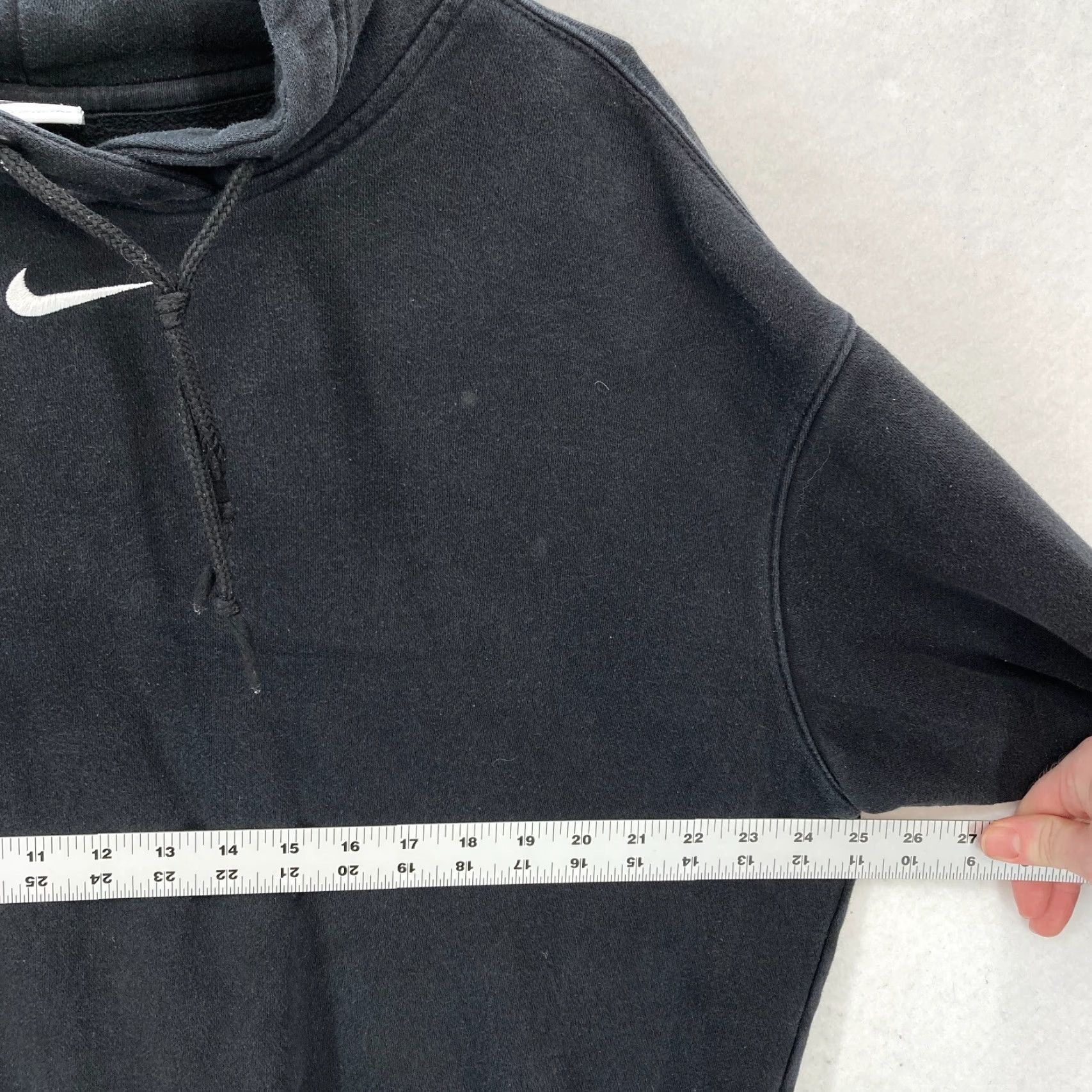 Nike Vintage Nike Center Swoosh Hoodie Sweatshirt Mens M Black Fleece Hip Hop Skater Size US M / EU 48-50 / 2 - 6 Thumbnail