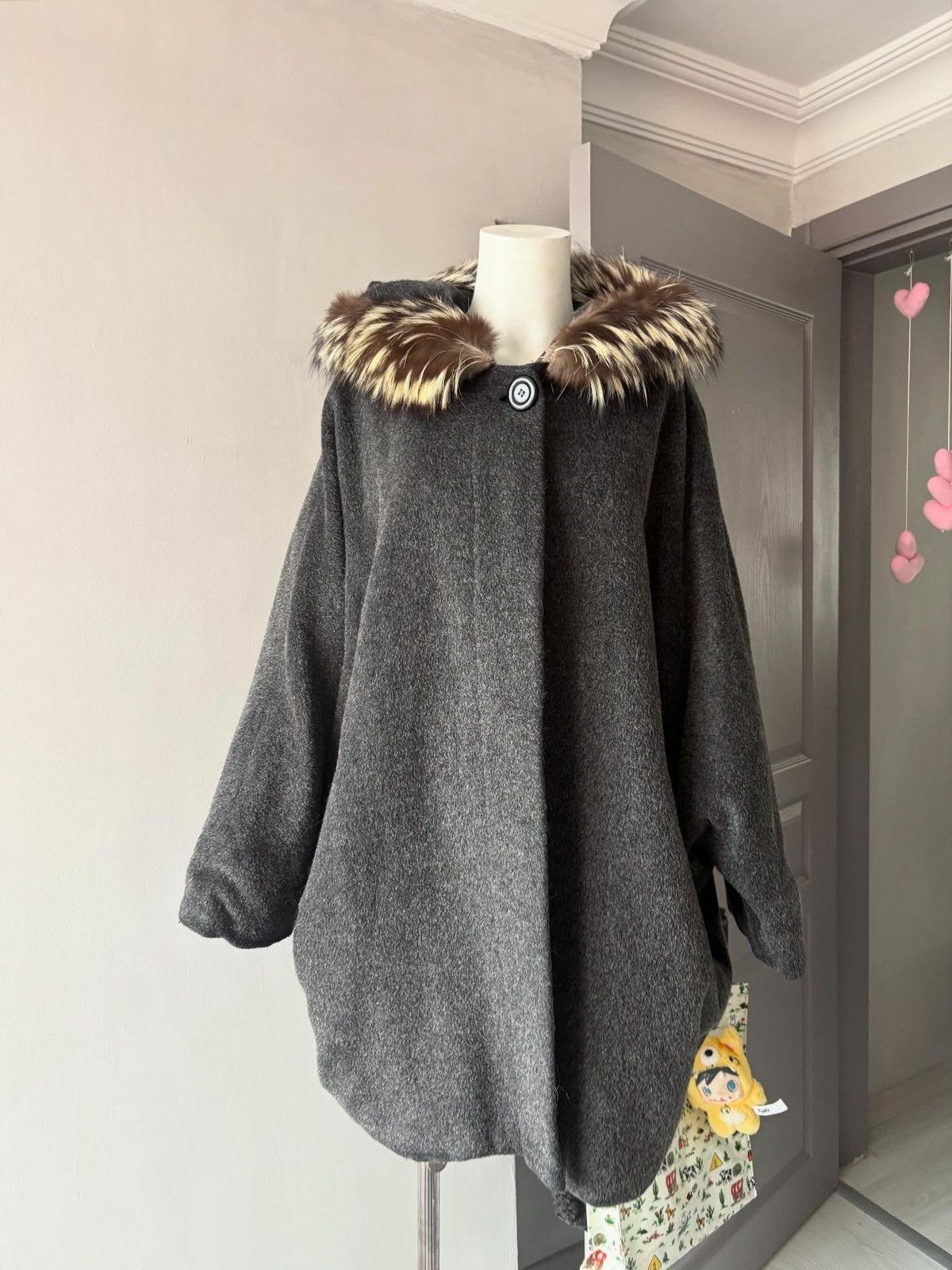 Vintage Vintage italian wool cape coat Size XL / US 12-14 / IT 48-50 - 2 Thumbnail