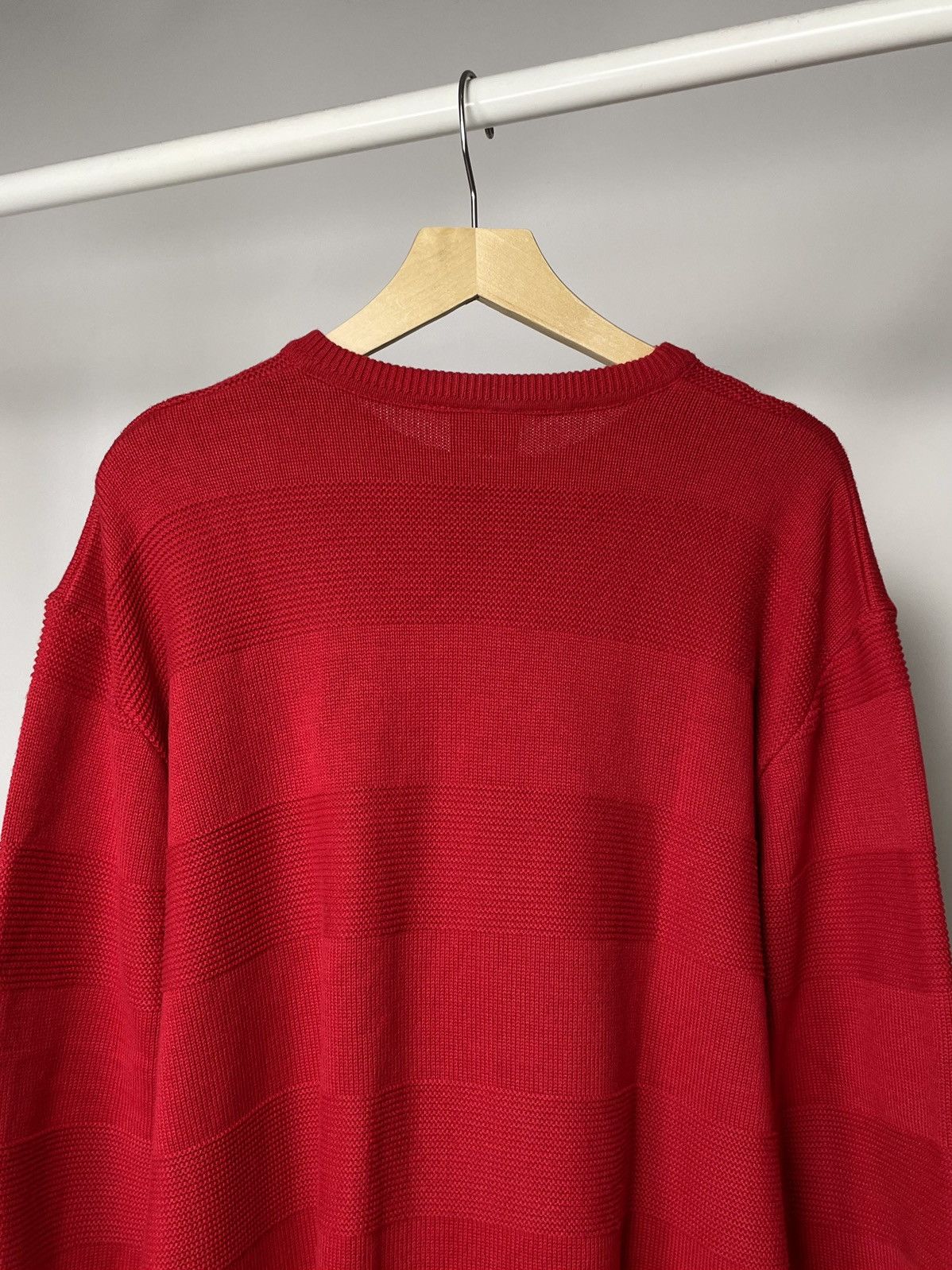 Lacoste Lacoste Vintage Red Knitted Pattern Sweater Sweatshirt Size US L / EU 52-54 / 3 - 11 Thumbnail