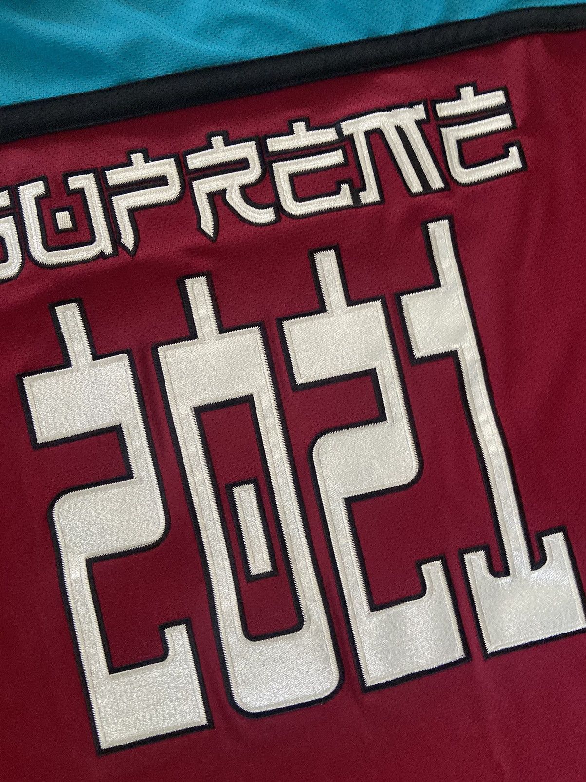 Supreme Supreme Demon Hockey Jersey FW21 Size US L / EU 52-54 / 3 - 4 Thumbnail