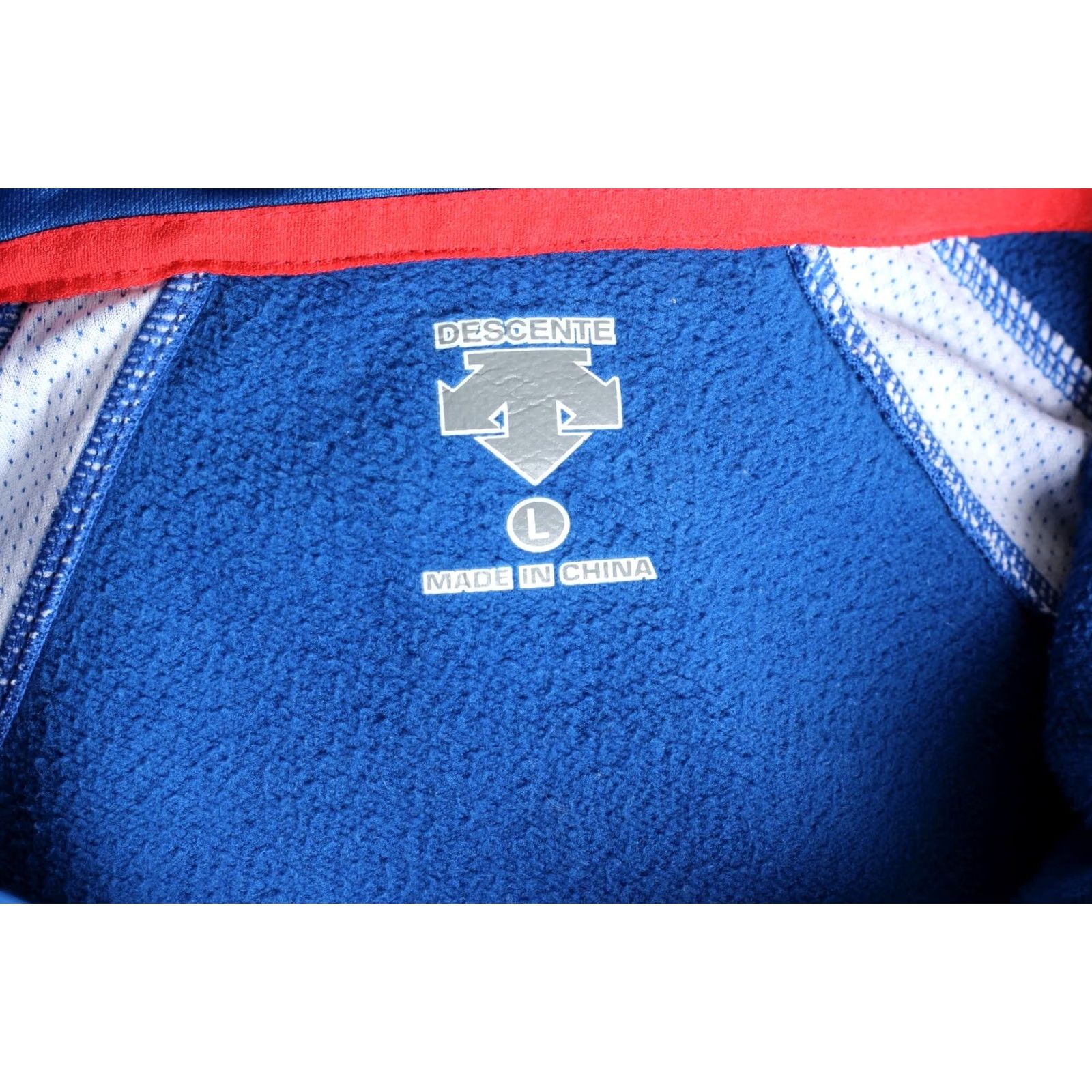 Layer 8 DESCENTE ½ Zip Stretch Mid Layer Jacket Men Size L Blue VR0720 Size US L / EU 52-54 / 3 - 6 Thumbnail