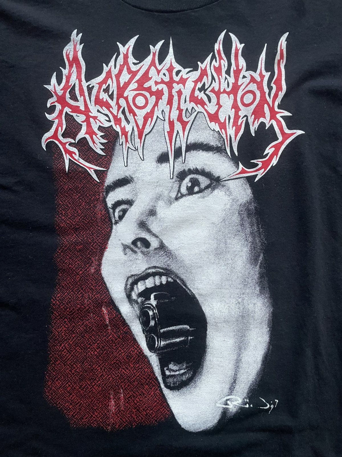 Vintage Acrostichon Metal band Size US XL / EU 56 / 4 - 3 Thumbnail