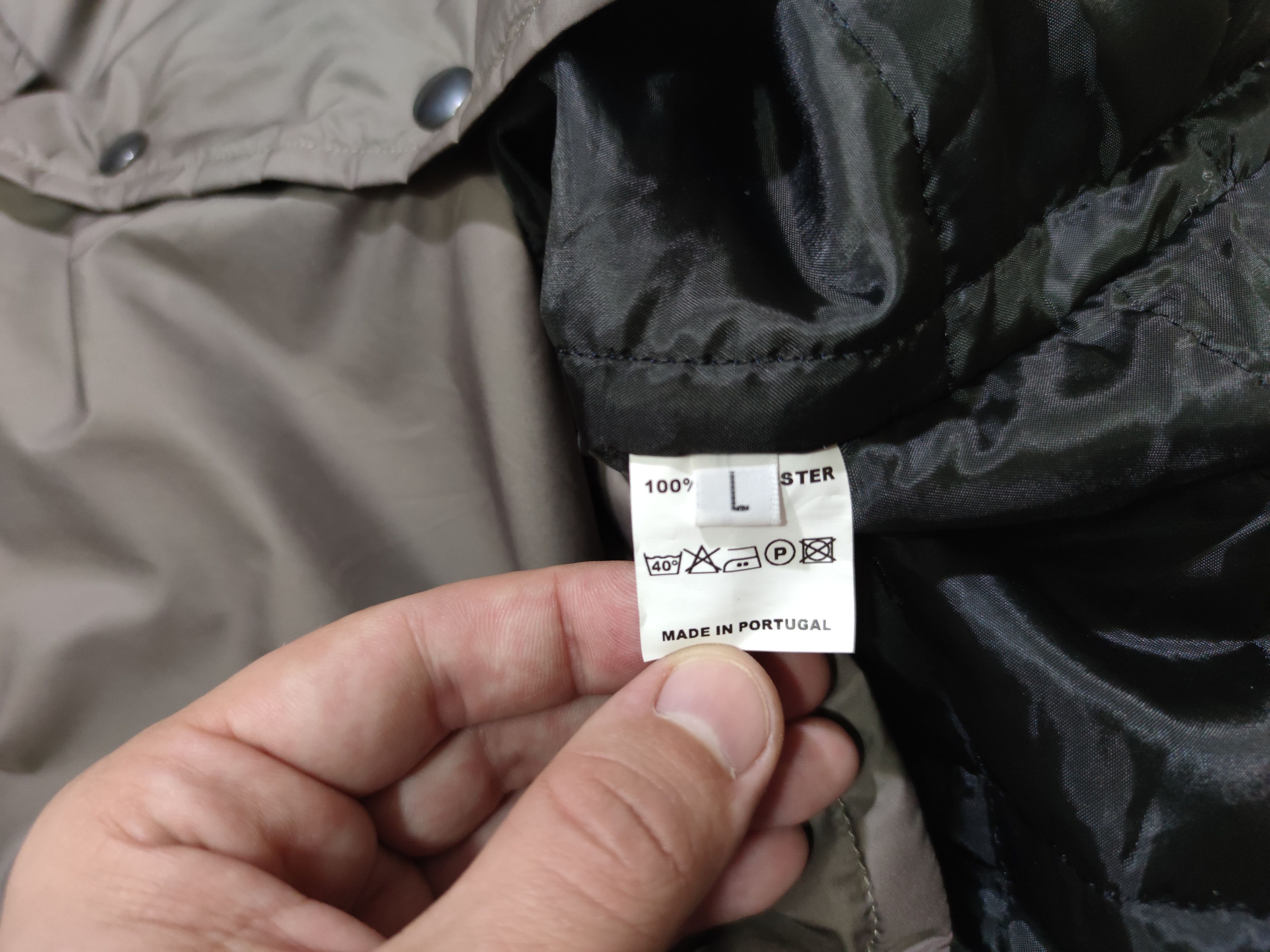 Garment Project Garment Project Padded Nylon Gray Shirt Jacket Large Size US L / EU 52-54 / 3 - 9 Thumbnail