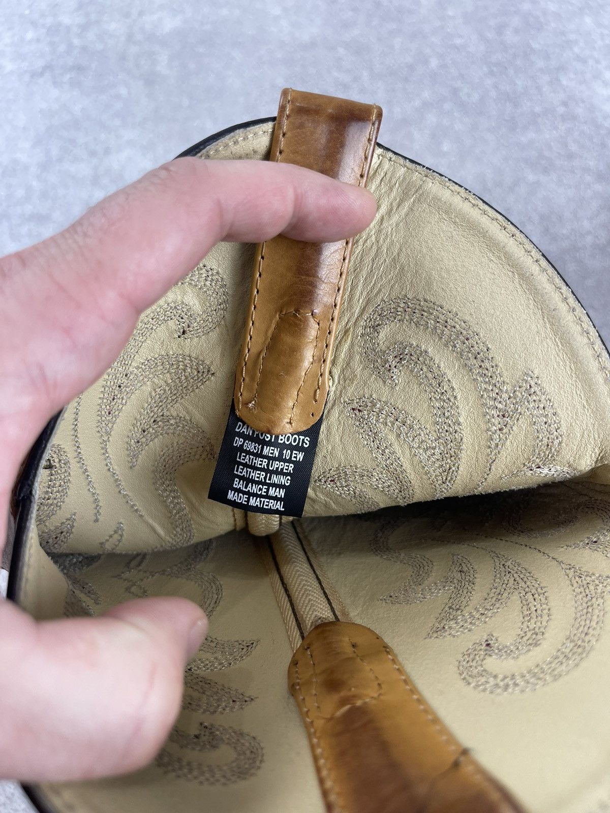 Dan Post Dan Post Ferrier Western Cowboy Leather Boots Size 10 Size US 10 / EU 43 - 15 Thumbnail