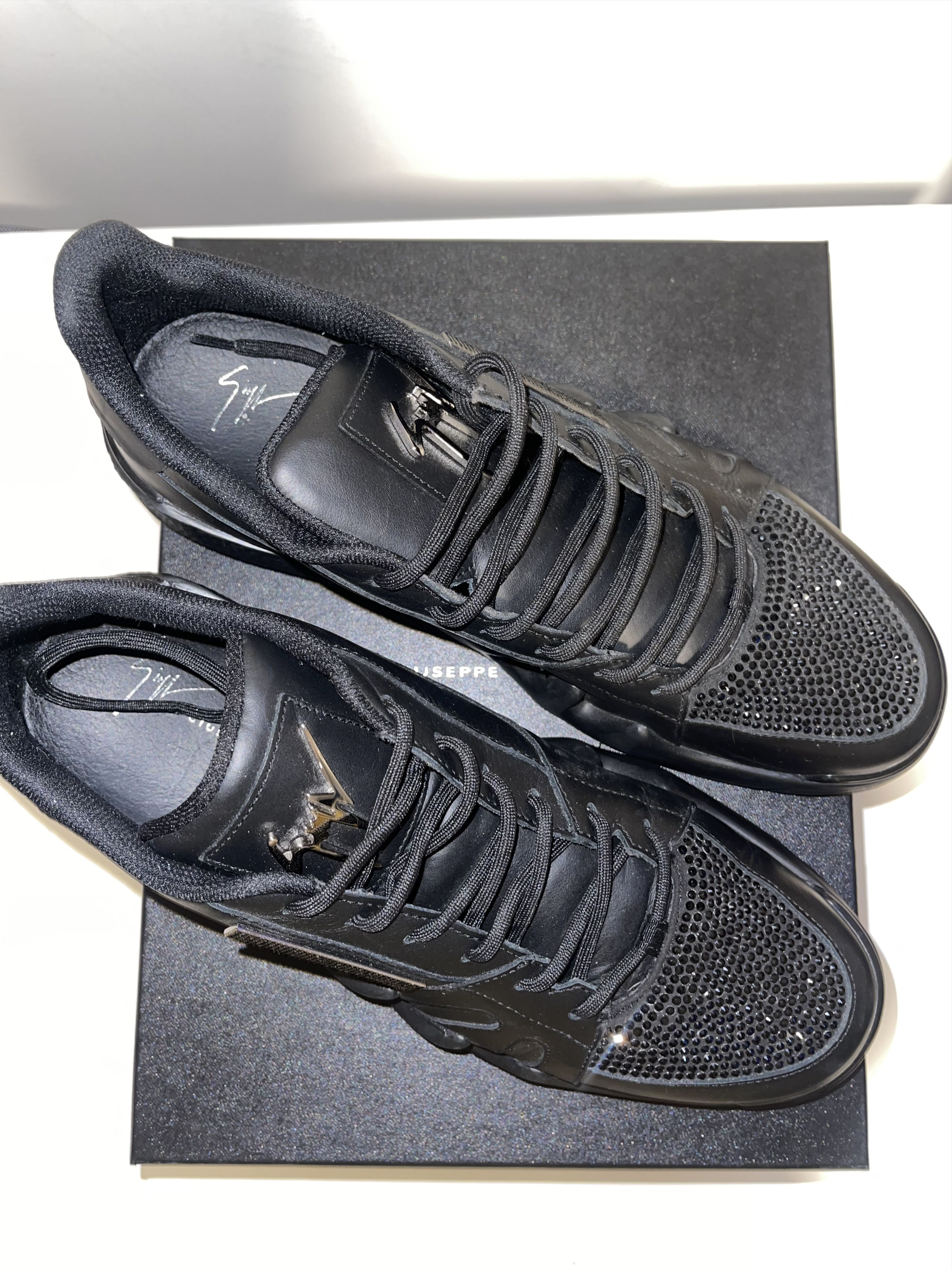 Giuseppe Zanotti Giuseppe Zanotti Talon Rhinestone Sneakers Size US 12 / EU 45 - 3 Thumbnail