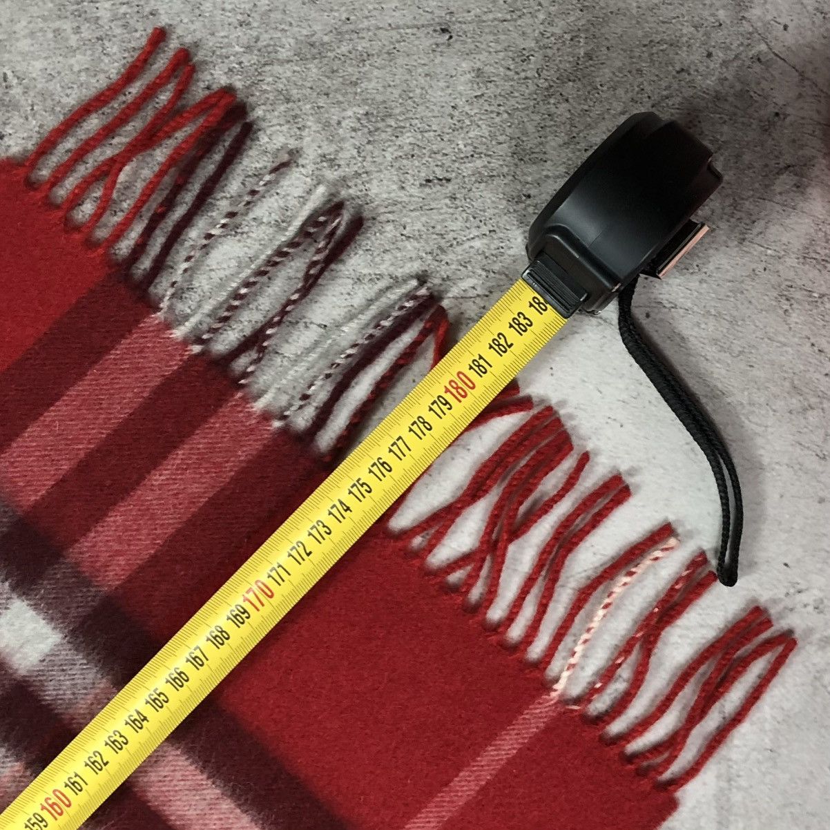 Burberry Burberry Cashmere Scarf Red Nova Check Size ONE SIZE - 20 Thumbnail