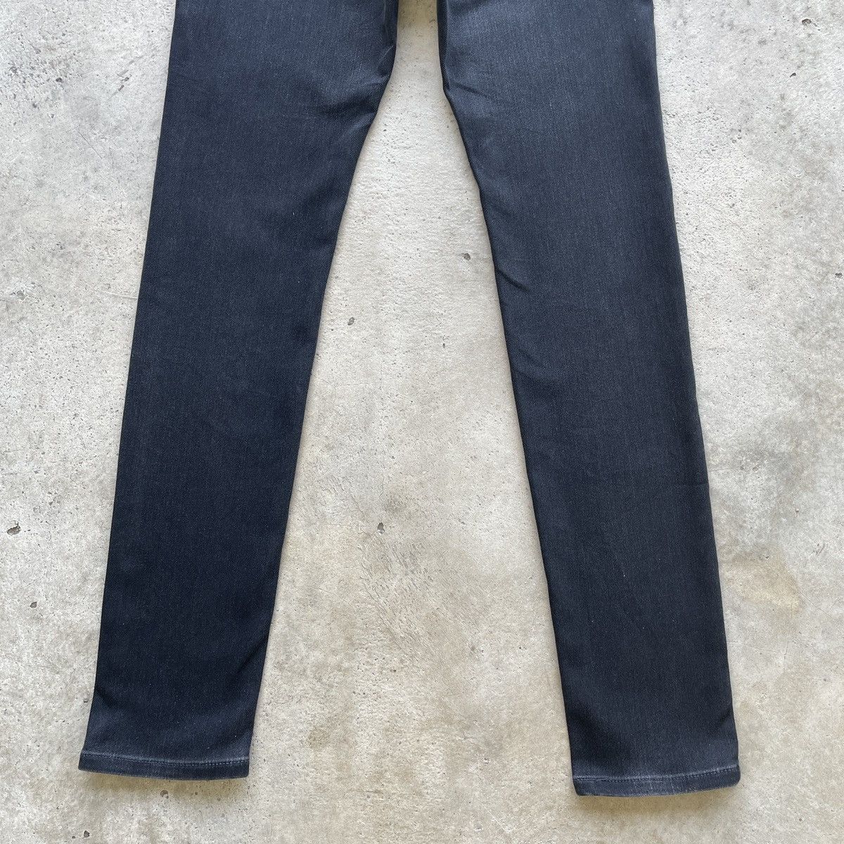 Japanese Brand Vintage Edwin Jersey Black Faded Skinny Denim Jeans Pants Size US 31 - 10 Thumbnail