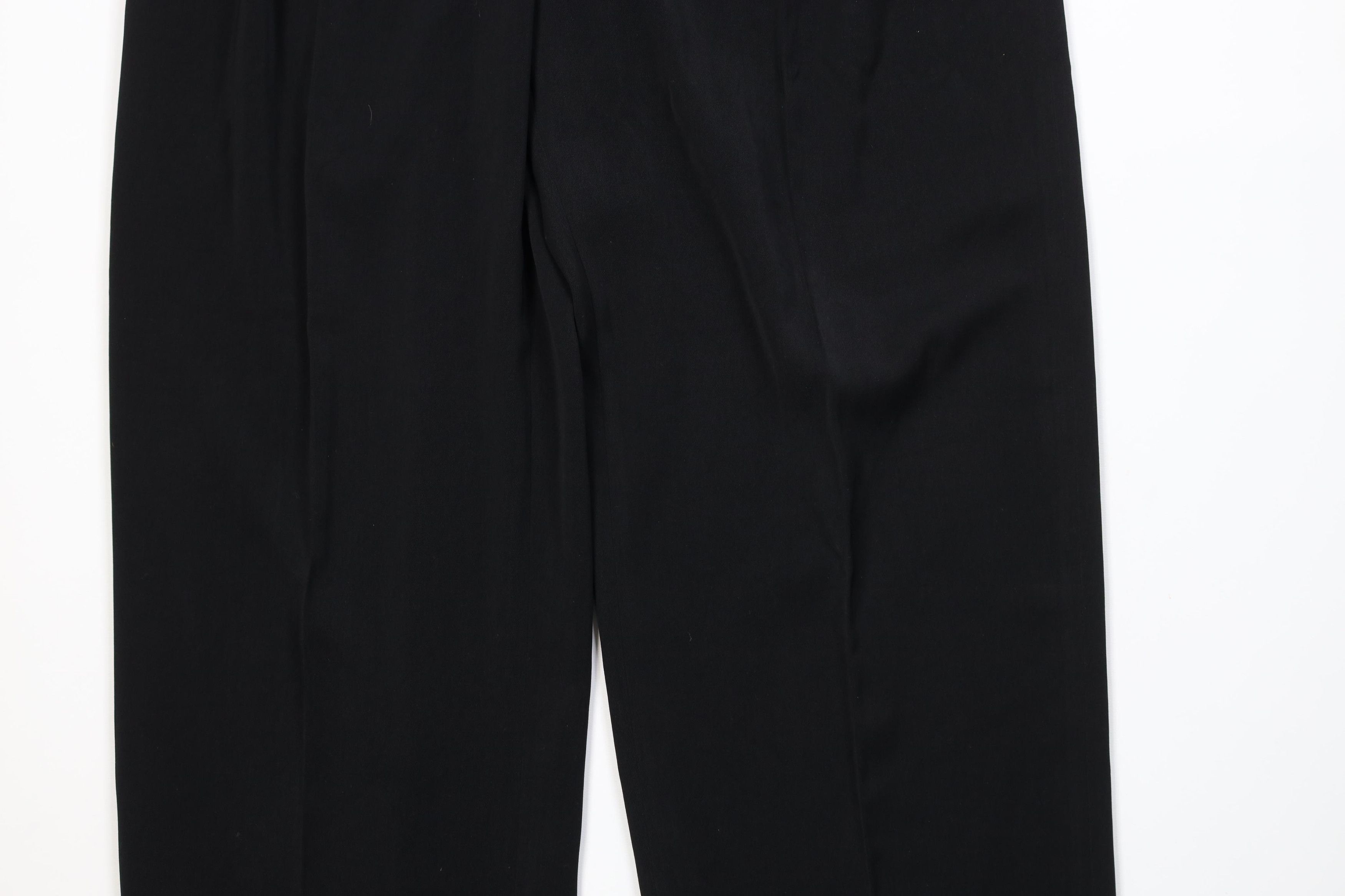 Vintage Deadstock Vintage 90s Streetwear Wide Leg Chino Pants Black Size US 34 / EU 50 - 3 Thumbnail