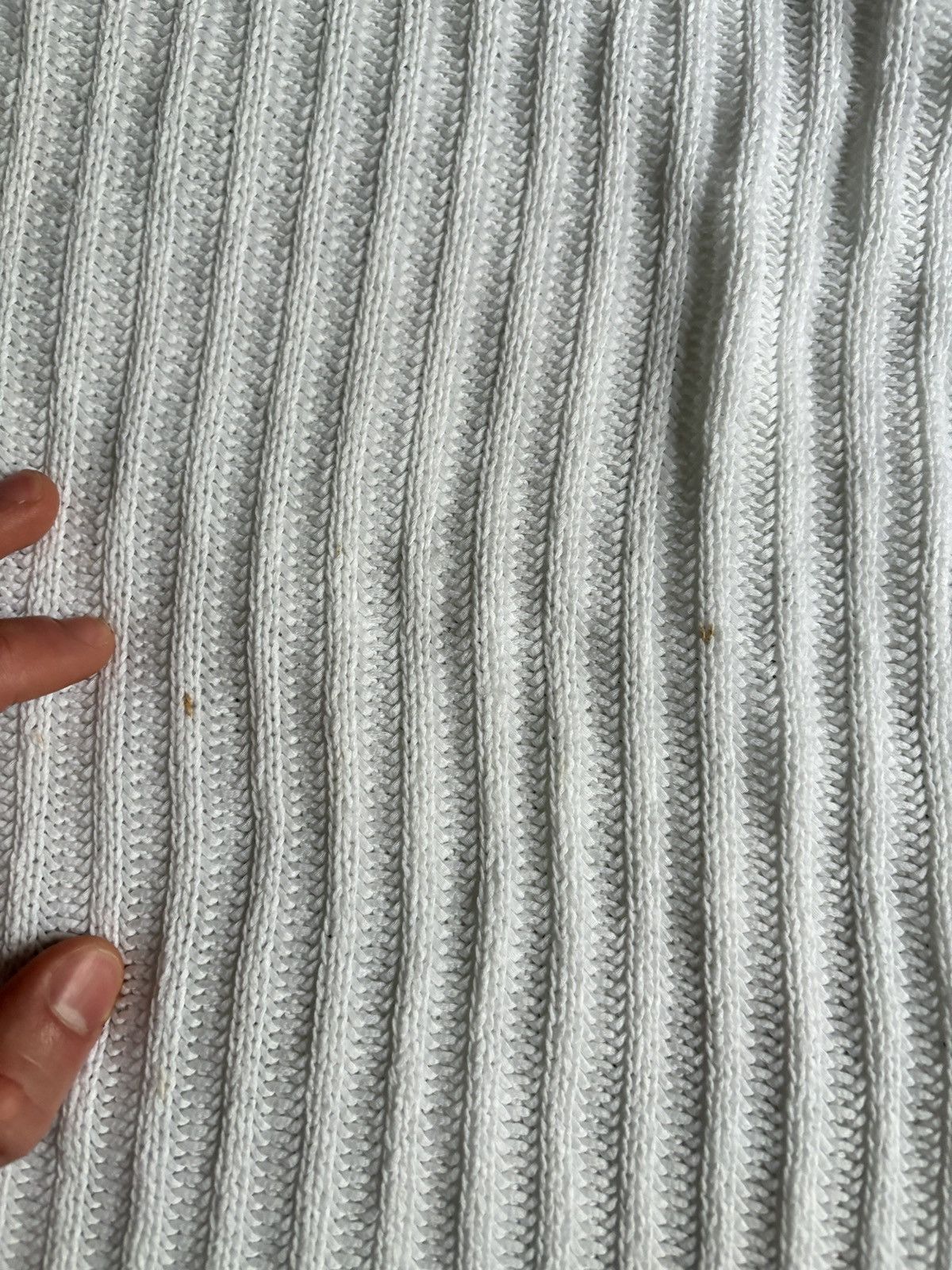 Brunello Cucinelli Brunello Cucinelli English Rib Knit White Sweater Size Large Size L / US 10 / IT 46 - 4 Thumbnail