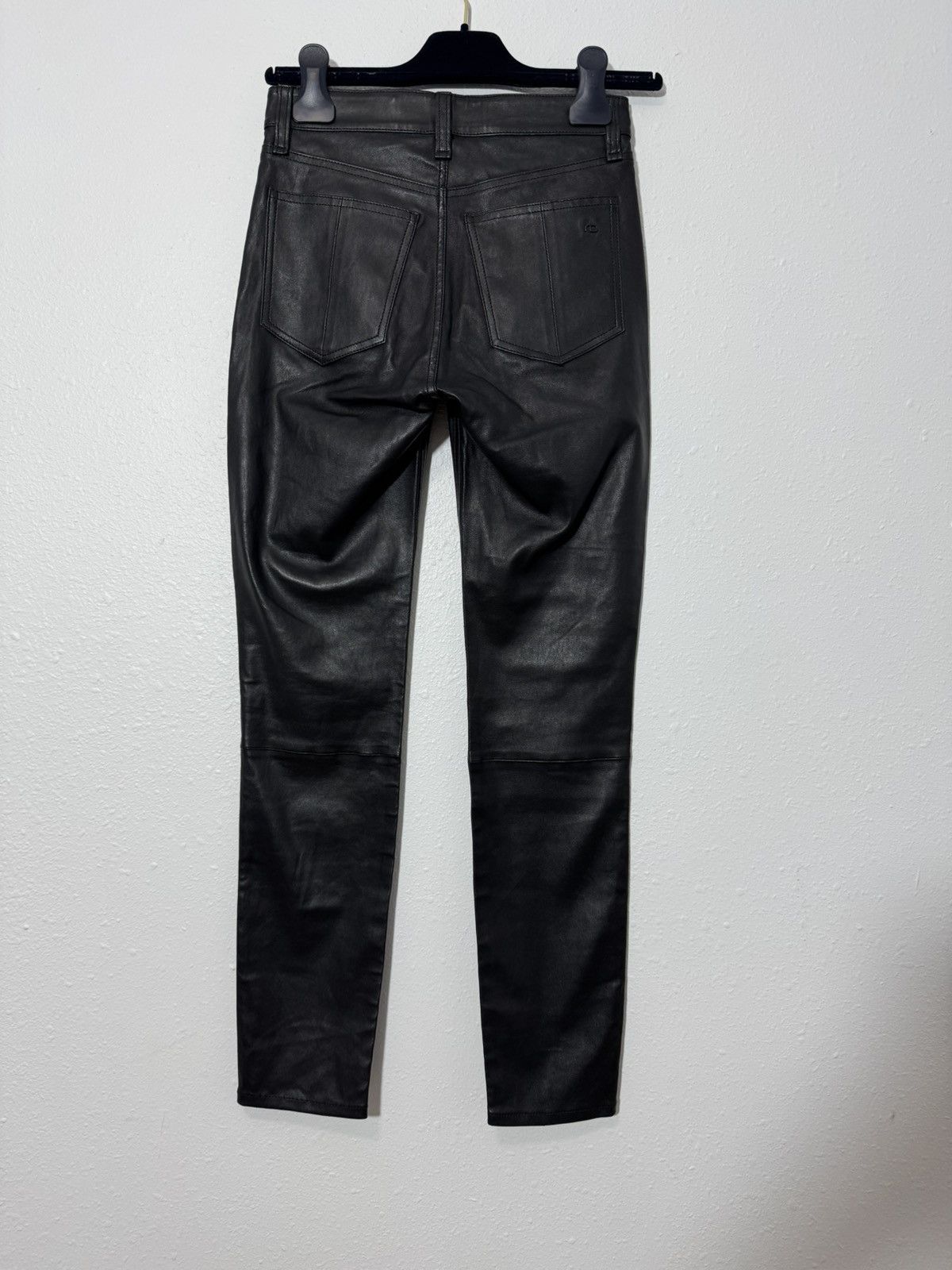 Rag & Bone EUC Rag & Bone Lambskin Leather Skinny Pants in Black Size 23" - 2 Thumbnail