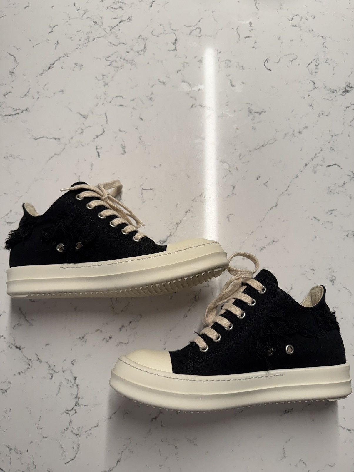 Rick Owens Drkshdw RICK OWENS Slashed low ramones Size US 6 / IT 36 - 2 Thumbnail