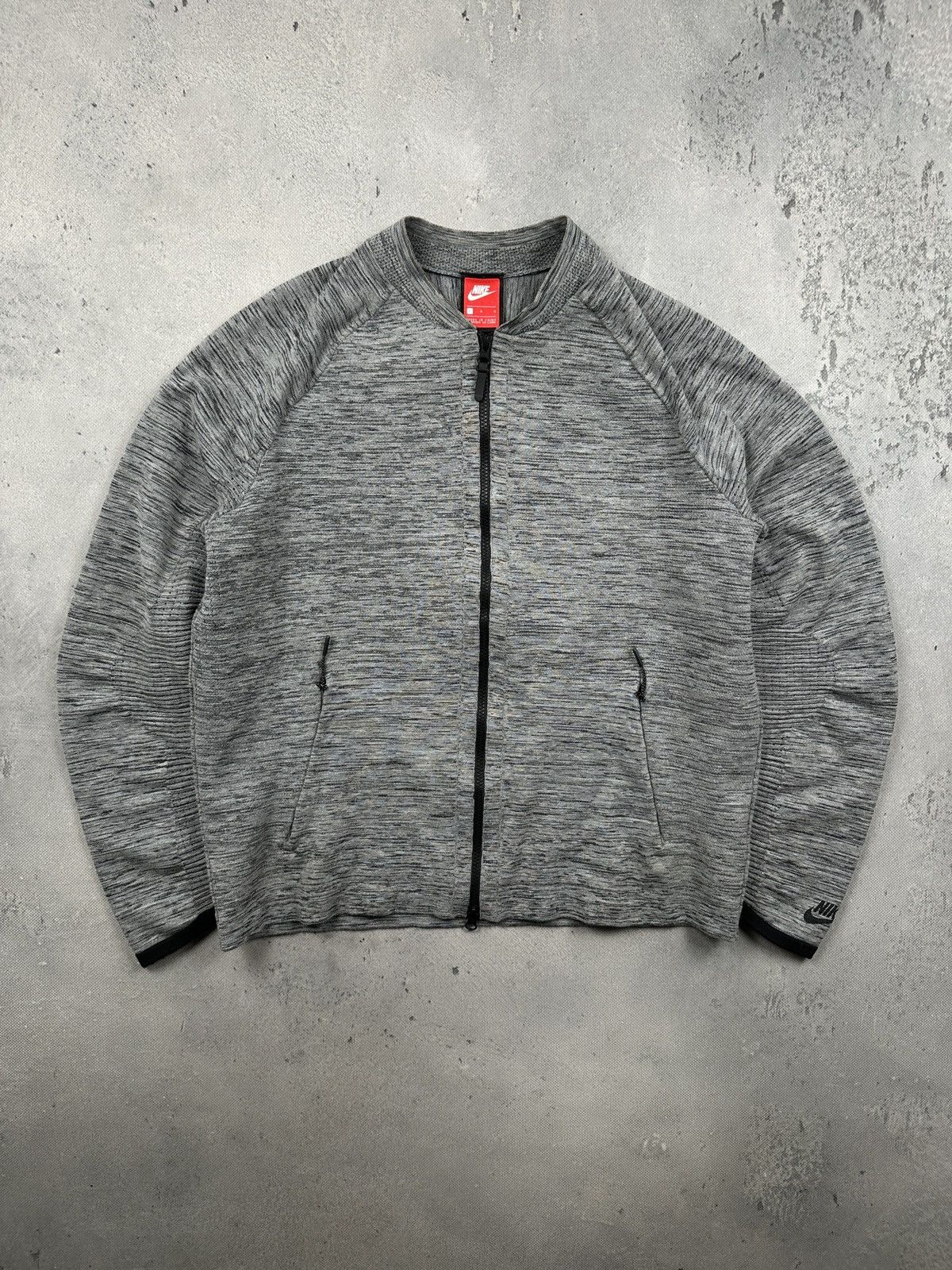 Nike Nike Tech Knit Bomber Jacket Grey Heather Y2K Archive Size L Size US L / EU 52-54 / 3 - 1 Thumbnail