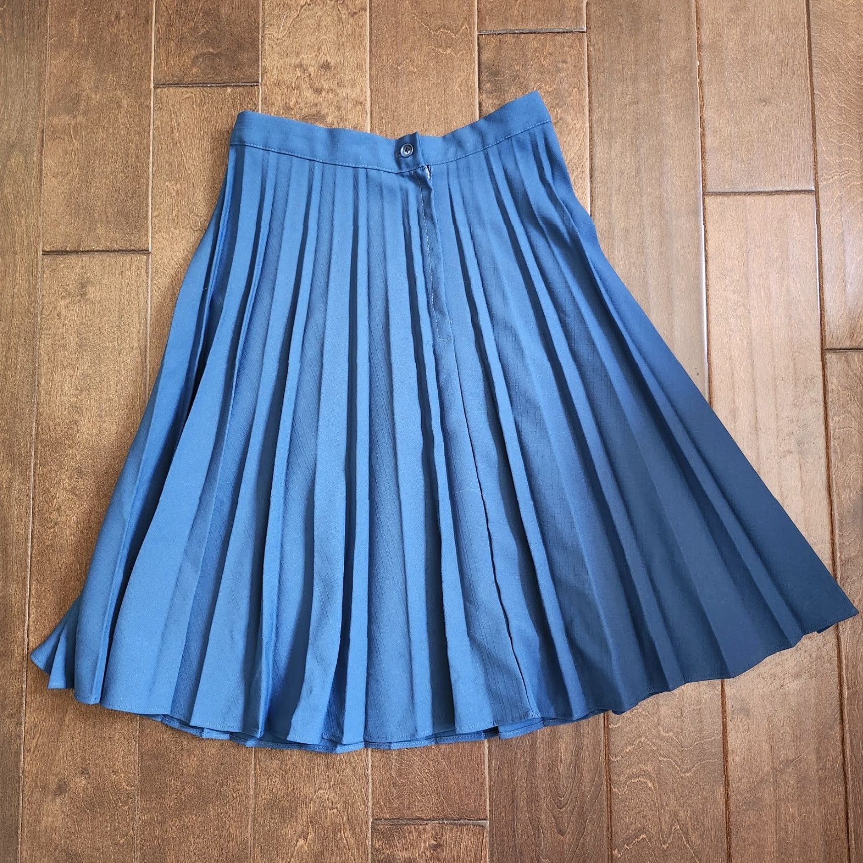 Vintage VINTAGE Ladies Garment Union Made Women's Turquoise Ruffle Maxi Skirt - Size 14 Size 36" / US 14 / IT 50 - 2 Thumbnail