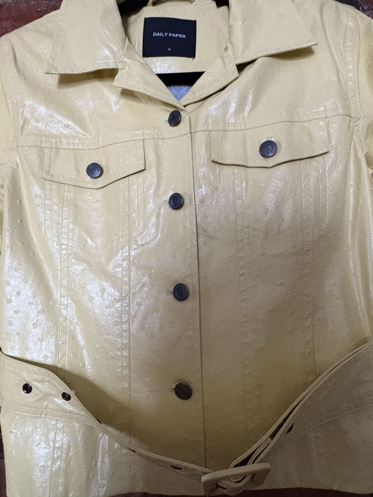 Daily Paper Daily Paper Vegan Ostrich Leather Jacket Size M / US 6-8 / IT 42-44 - 5 Thumbnail