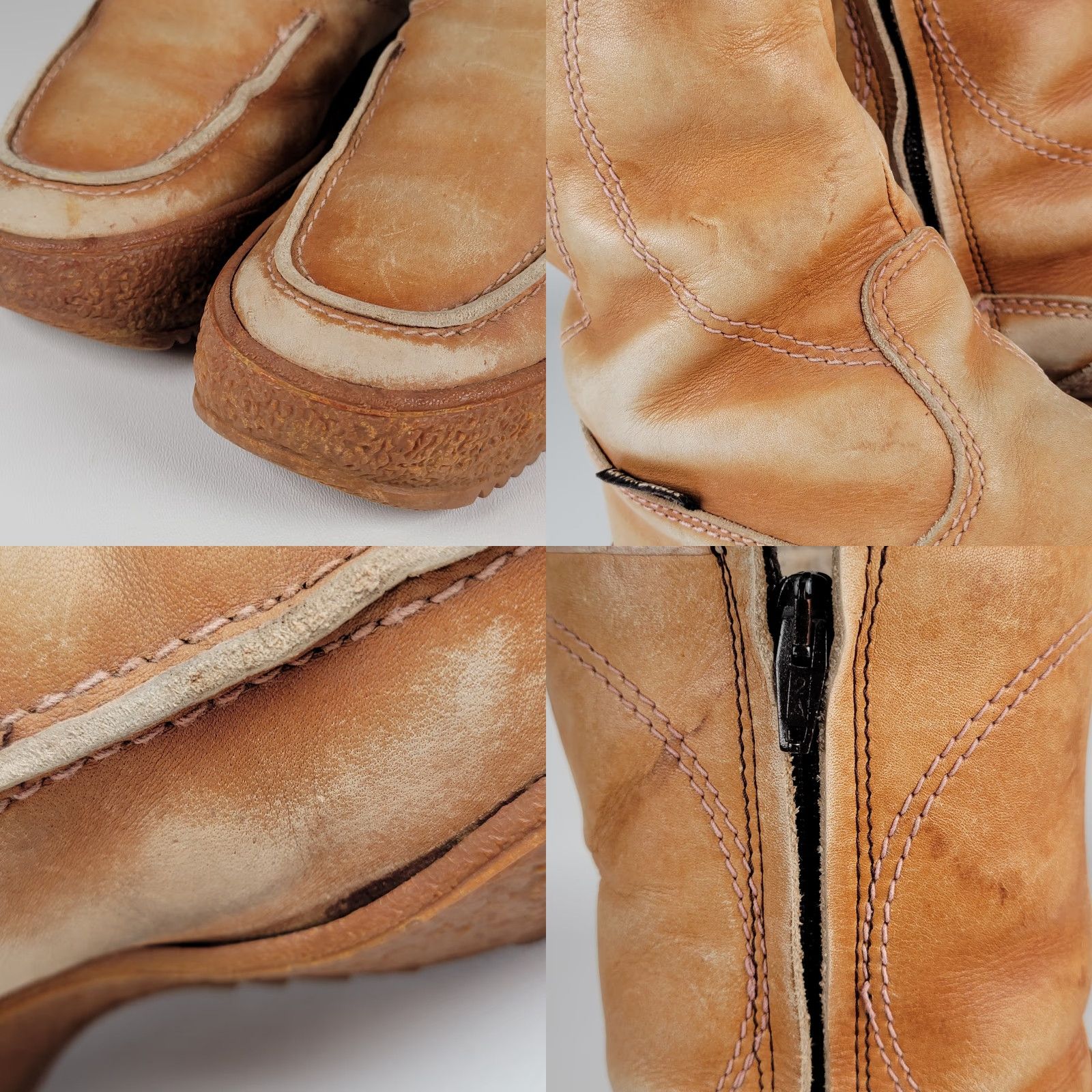 Vintage VINTAGE La Mondiale Italy Rambo Mens Boots Sherpa Lined Brown Leather Size 8 Beige Snow Boot Size US 7 / EU 40 - 9 Thumbnail